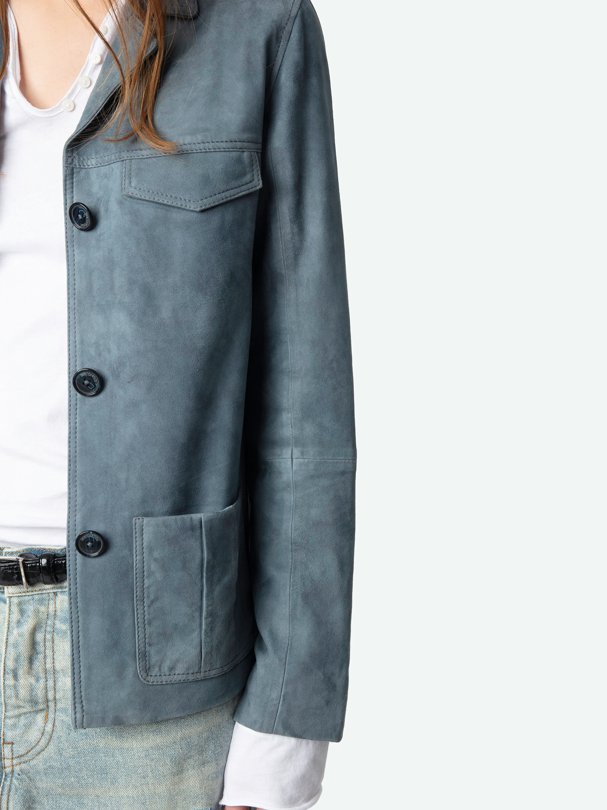 Blouson Laron 100% Cuir Suede thumbnail 5