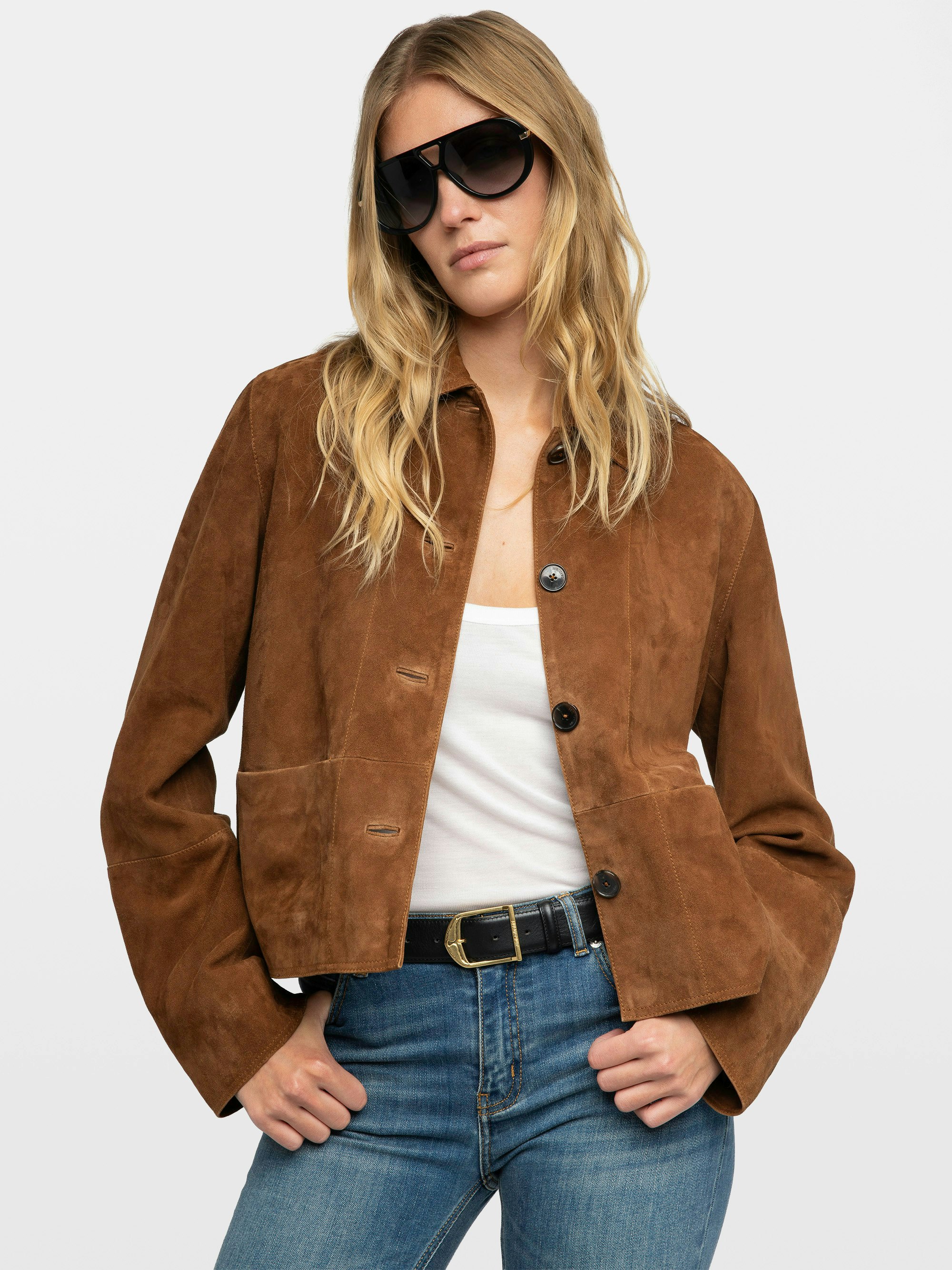 Blouson Lessa 100% Cuir Suede
