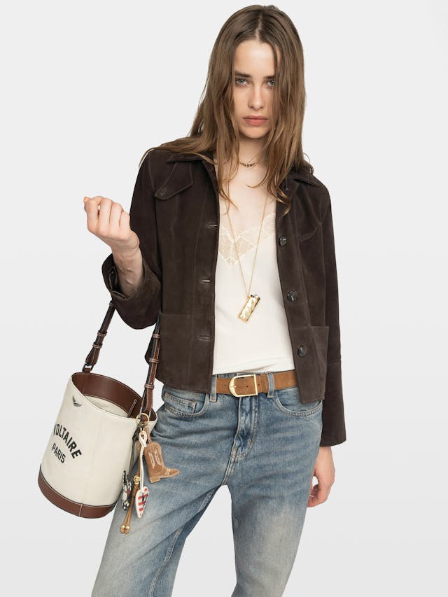 Lessa Suede Leather Jacket