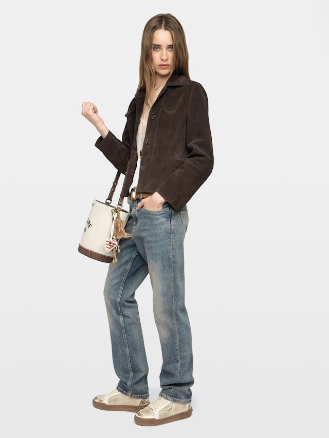 Lessa Suede Leather Jacket