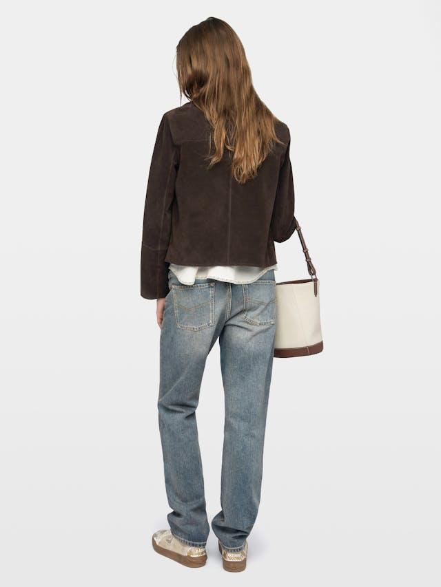 Lessa Suede Leather Jacket