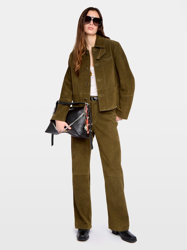 Lessa Suede Leather Jacket