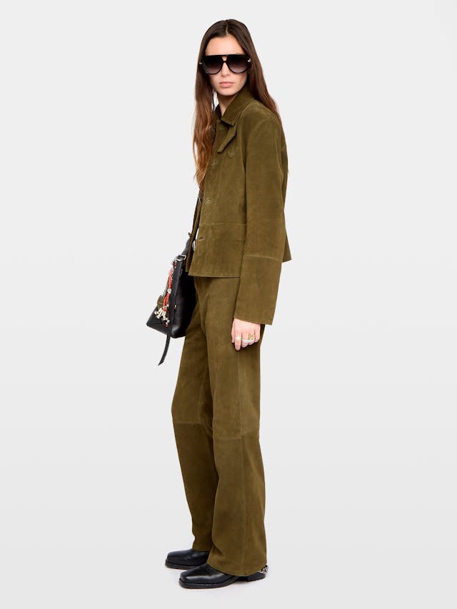 Lessa Suede Leather Jacket