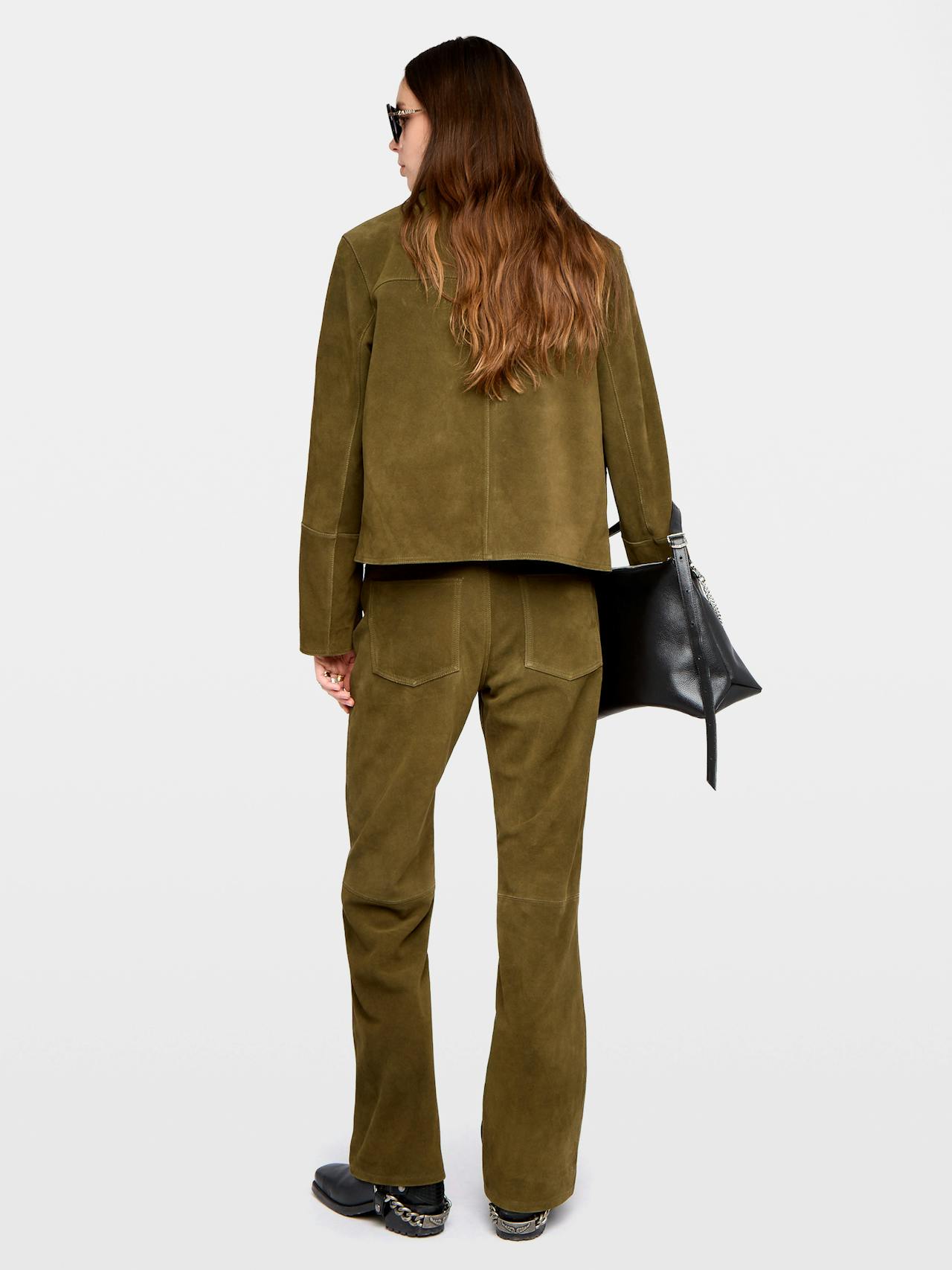 Giacca Lessa Pelle Scamosciata