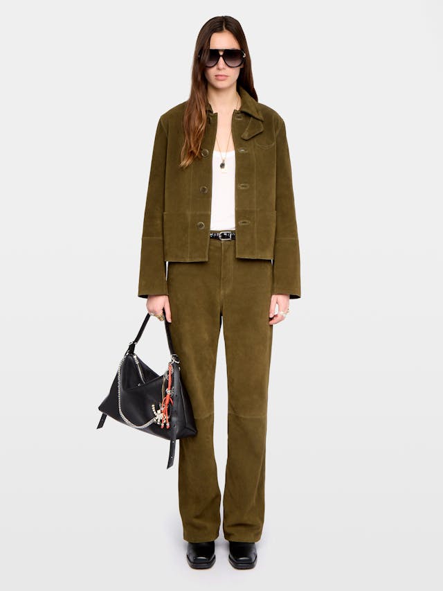 Lessa Suede Leather Jacket