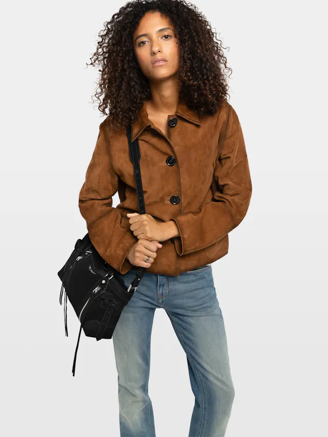 Lessa Suede Leather Jacket