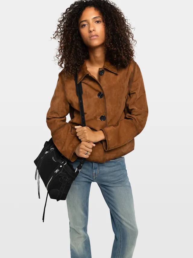 Lessa Suede Leather Jacket