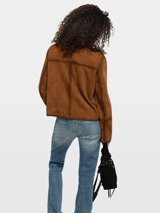 Lessa Suede Leather Jacket