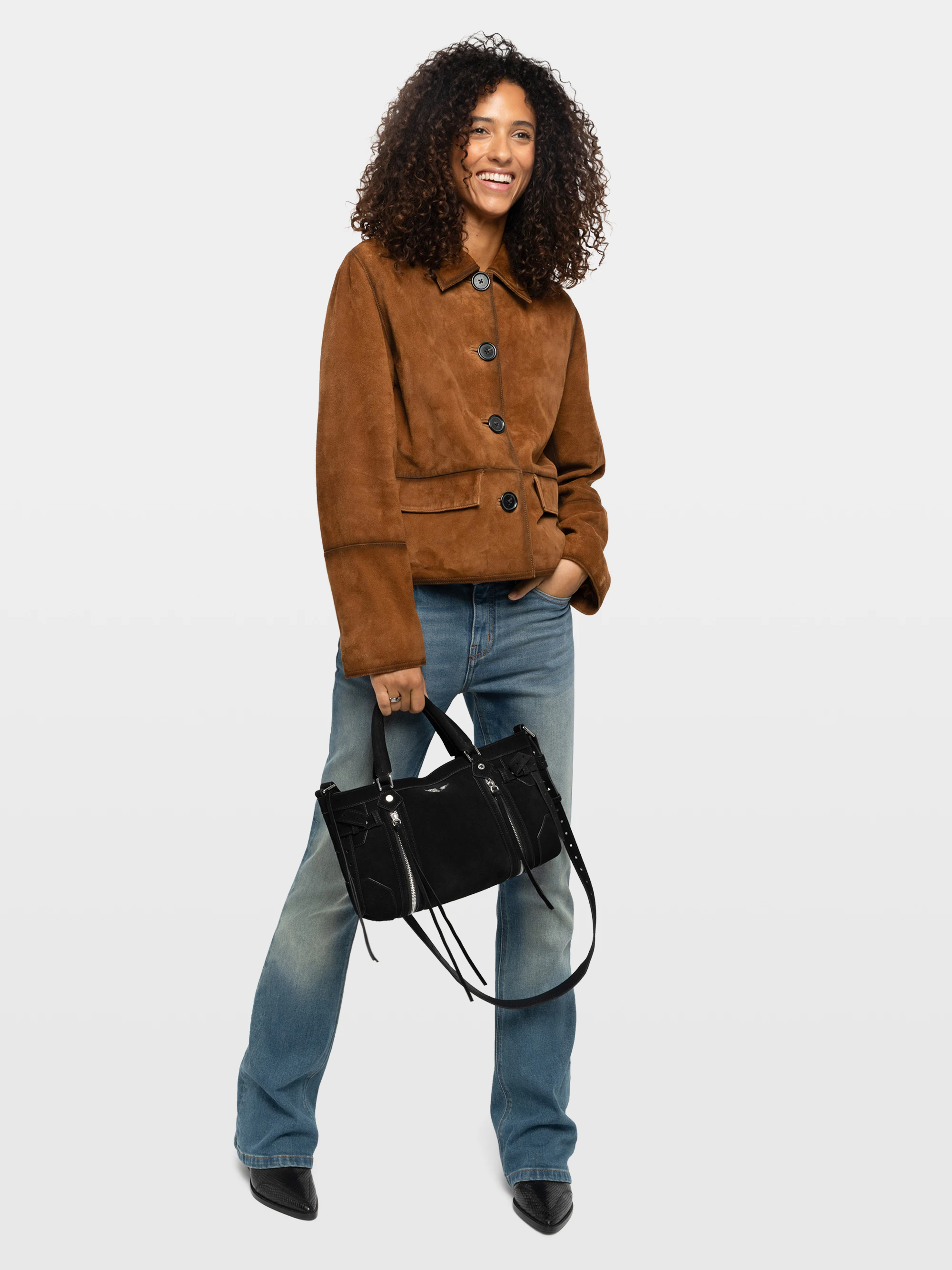 Lessa Suede Leather Jacket