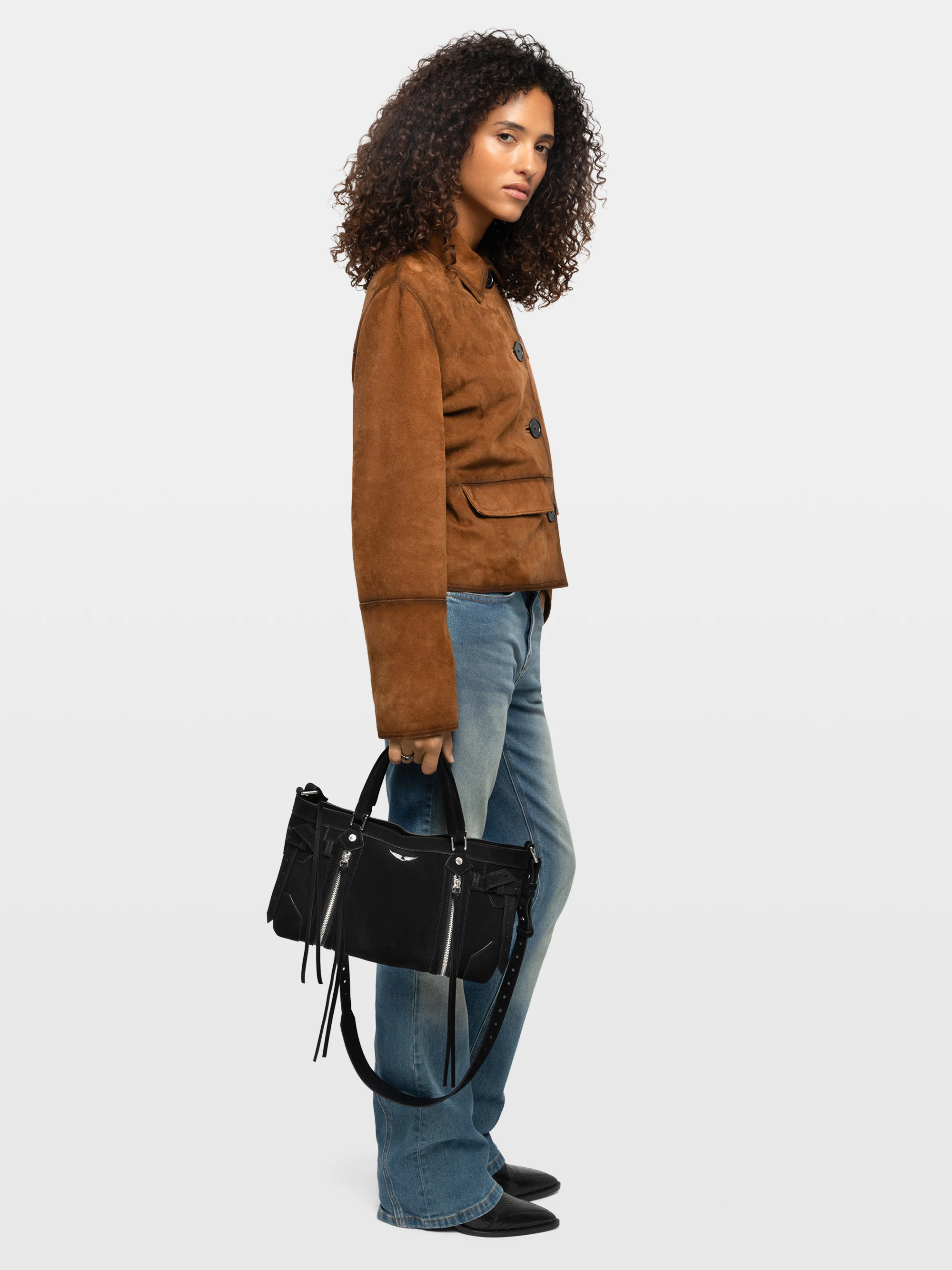 Lessa Suede Leather Jacket