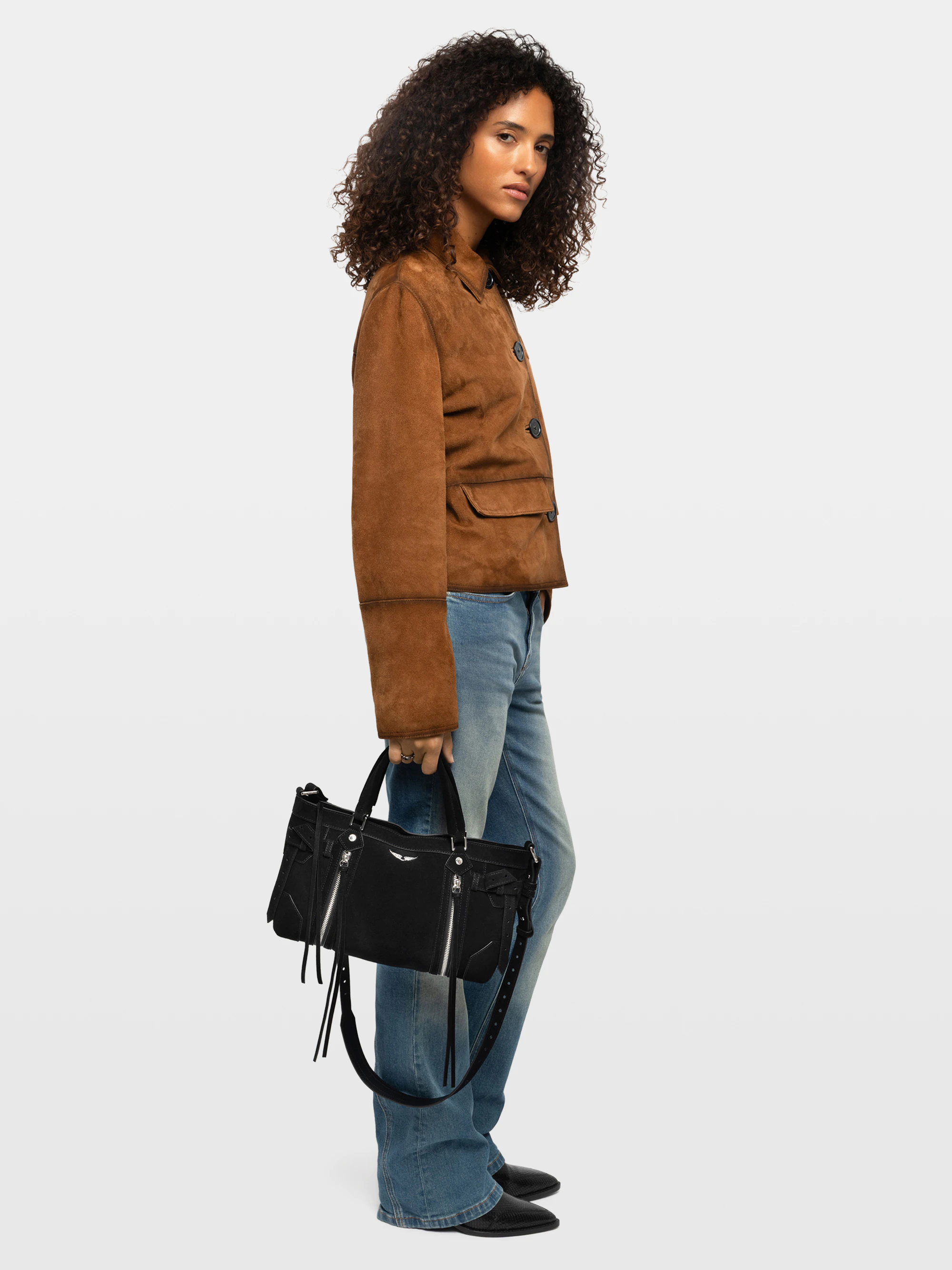 Lessa Suede Leather Jacket