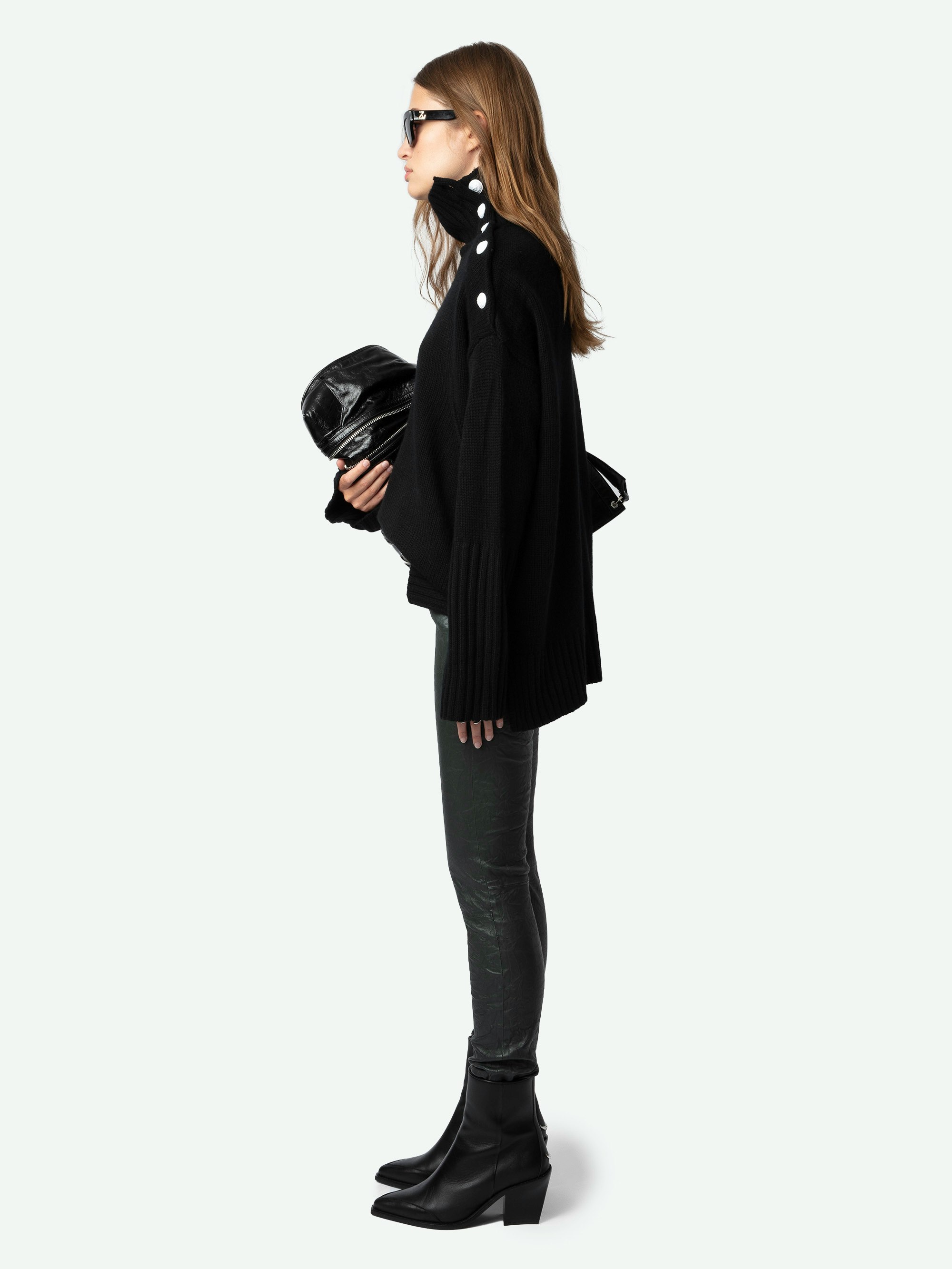 Phlame Crinkled Leather Pants 4