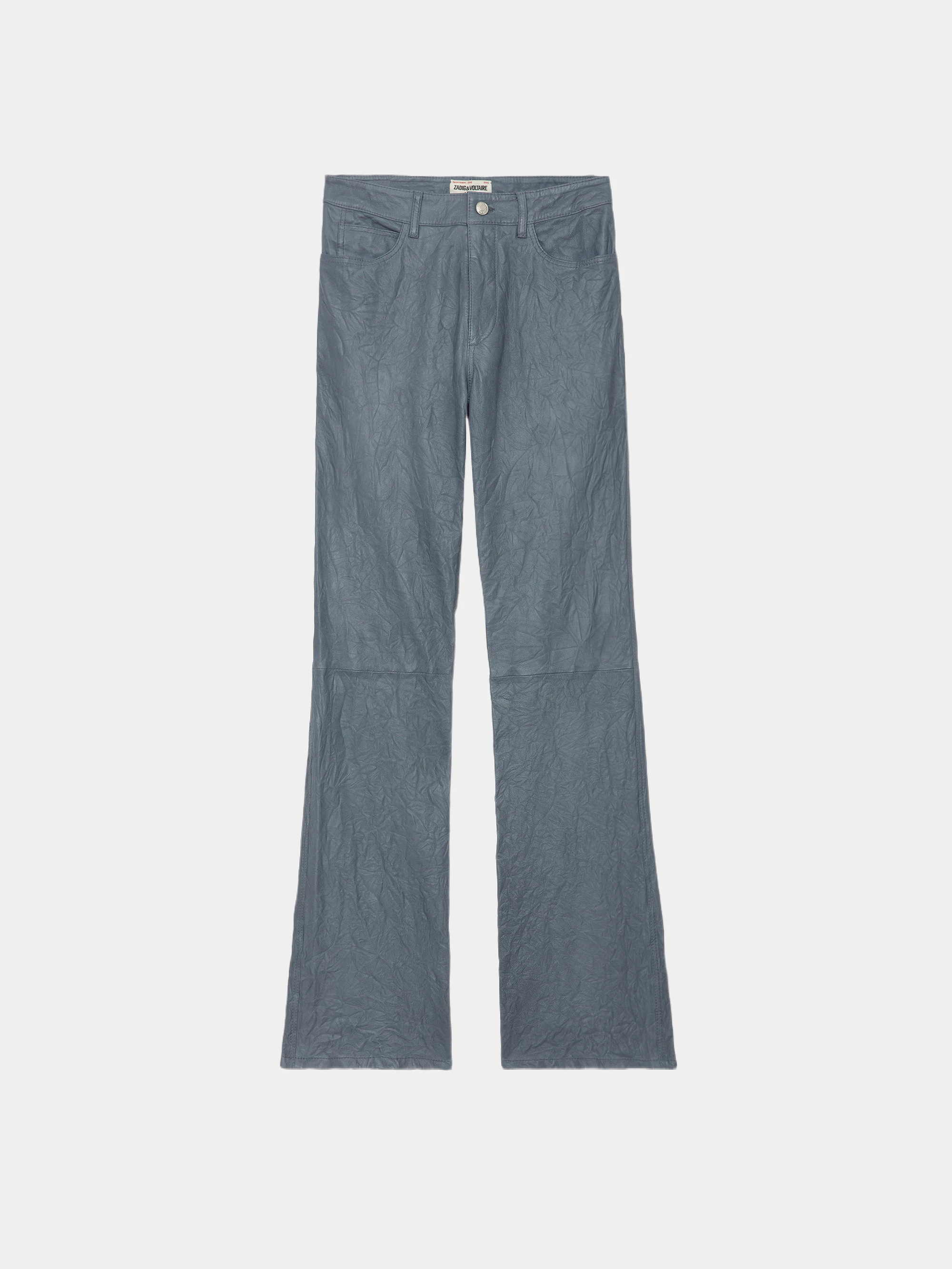 Pantalon Pistol Cuir Froissé