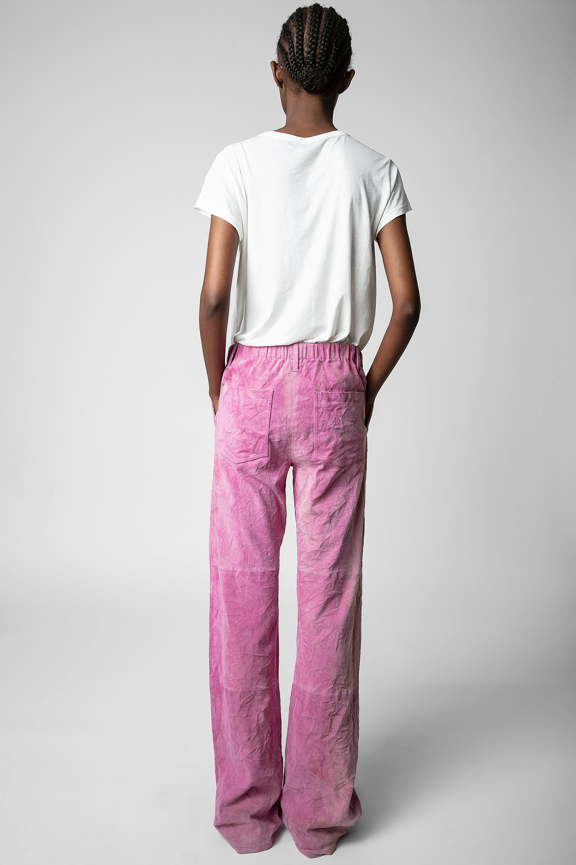 Parfait Crinkled Suede Pants