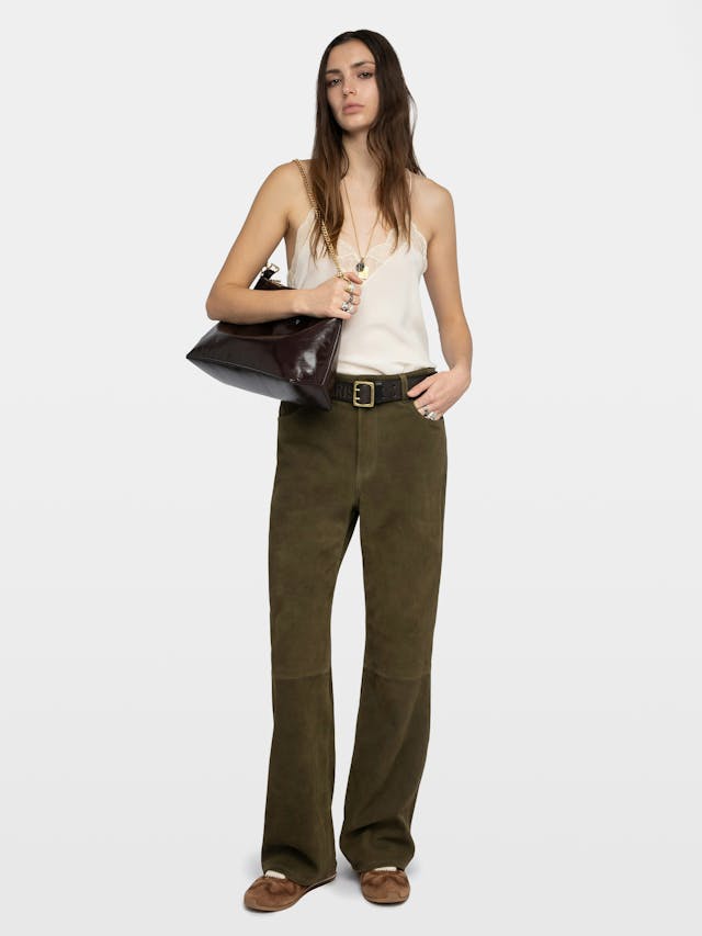 Evy Suede Leather Pants