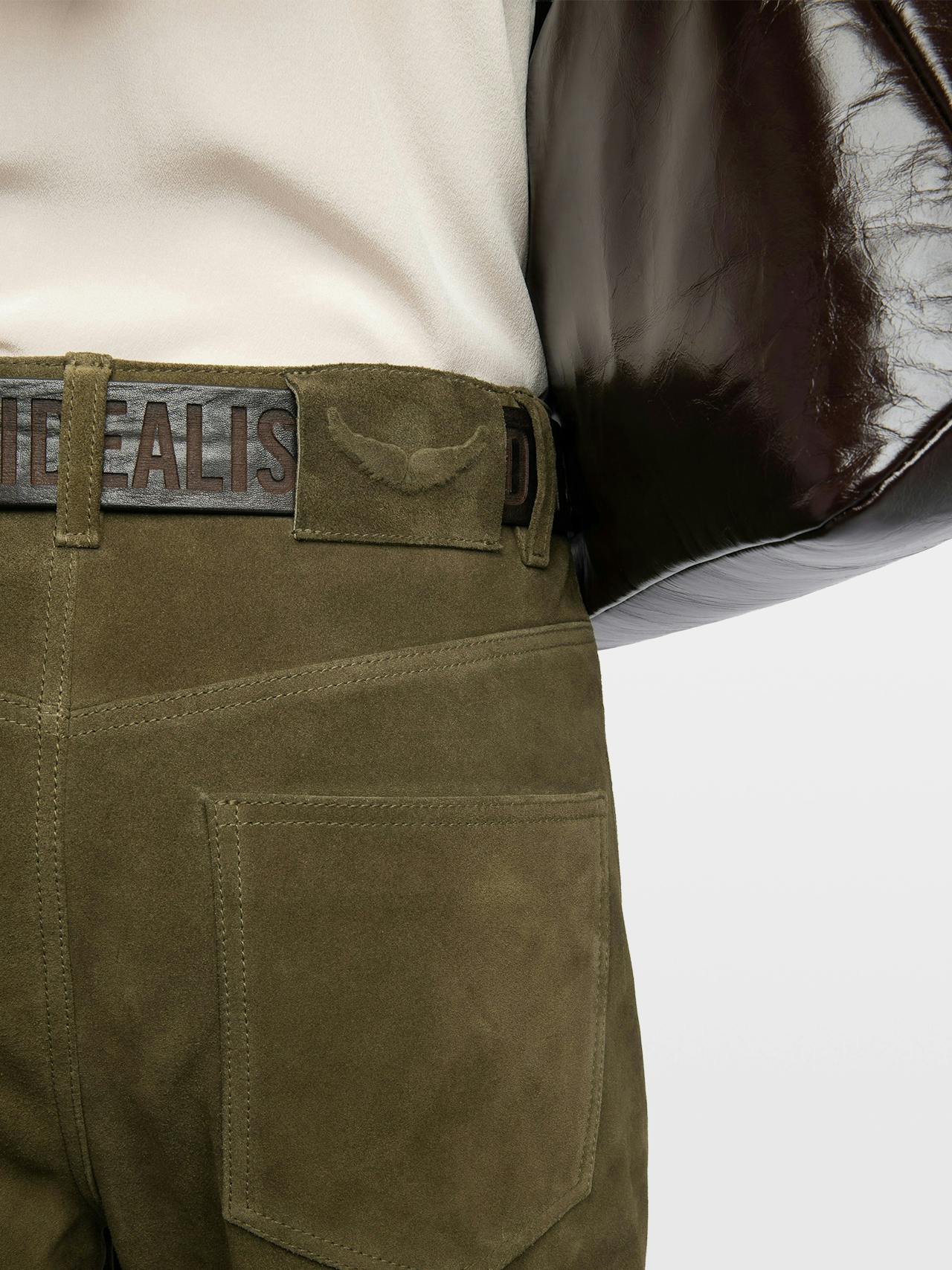 Pantalone Evy Pelle Scamosciata