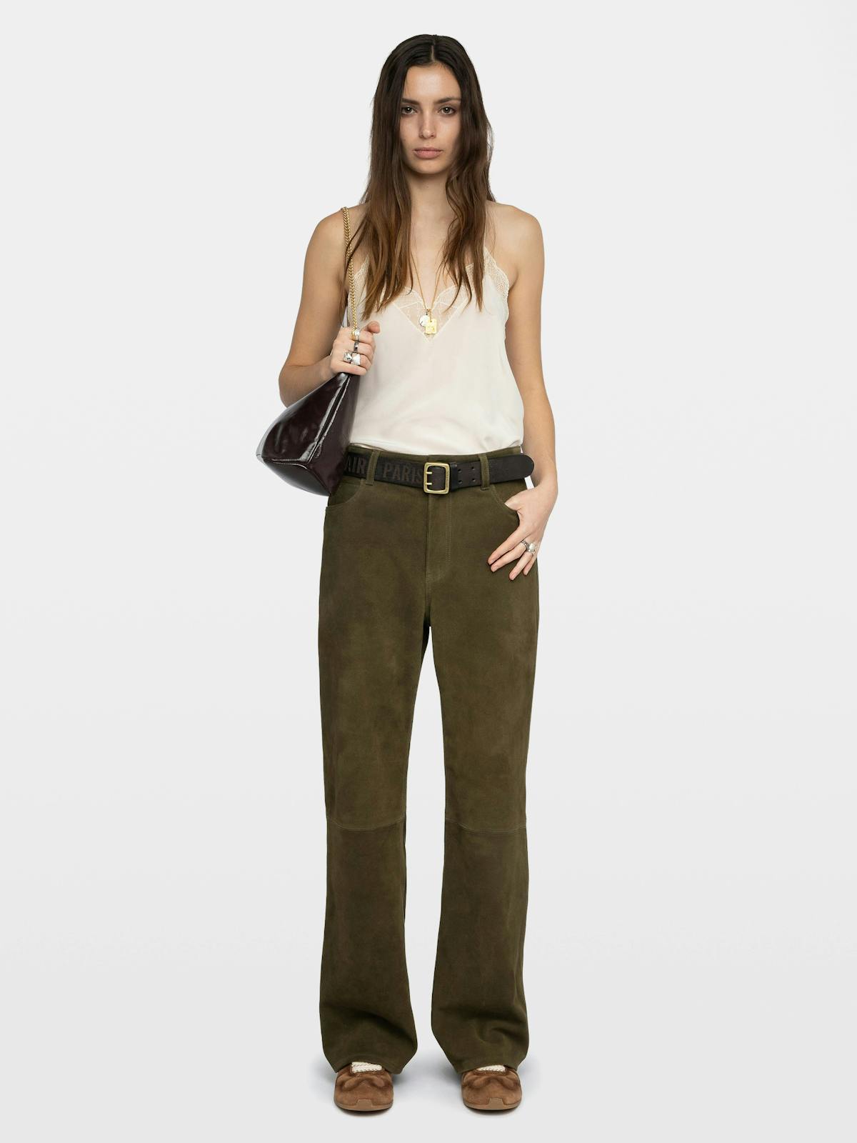 Evy Suede Leather Trousers