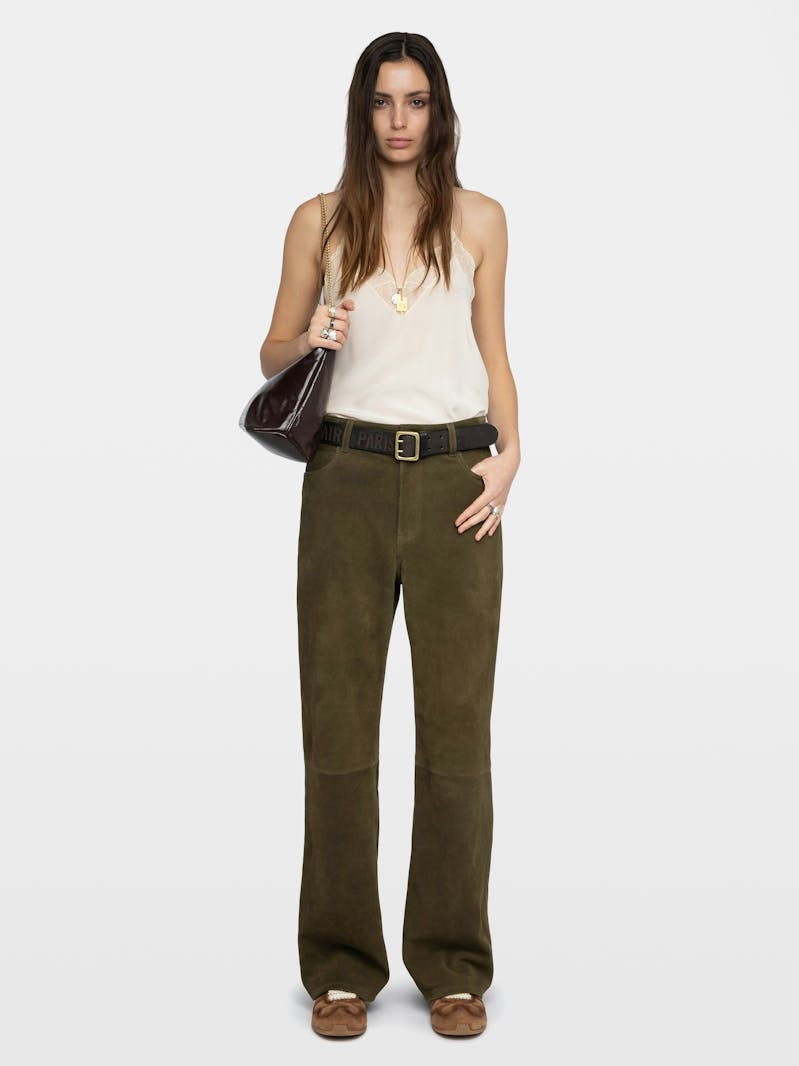 Evy Suede Leather Trousers
