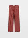 Pocha Crinkled Leather Trousers - configurable