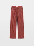 Pocha Crinkled Leather Trousers