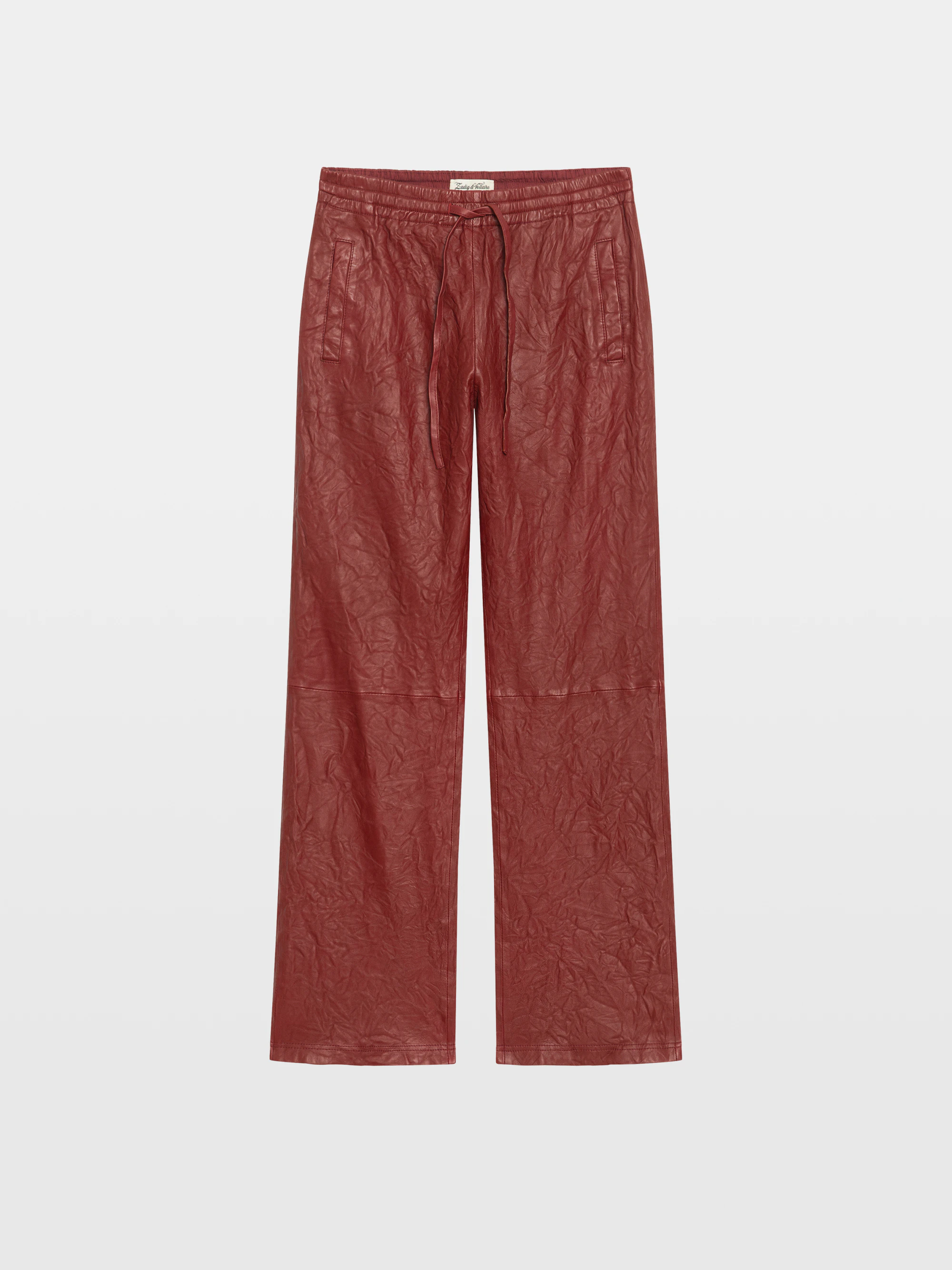 Pantalon Pocha Cuir Froissé