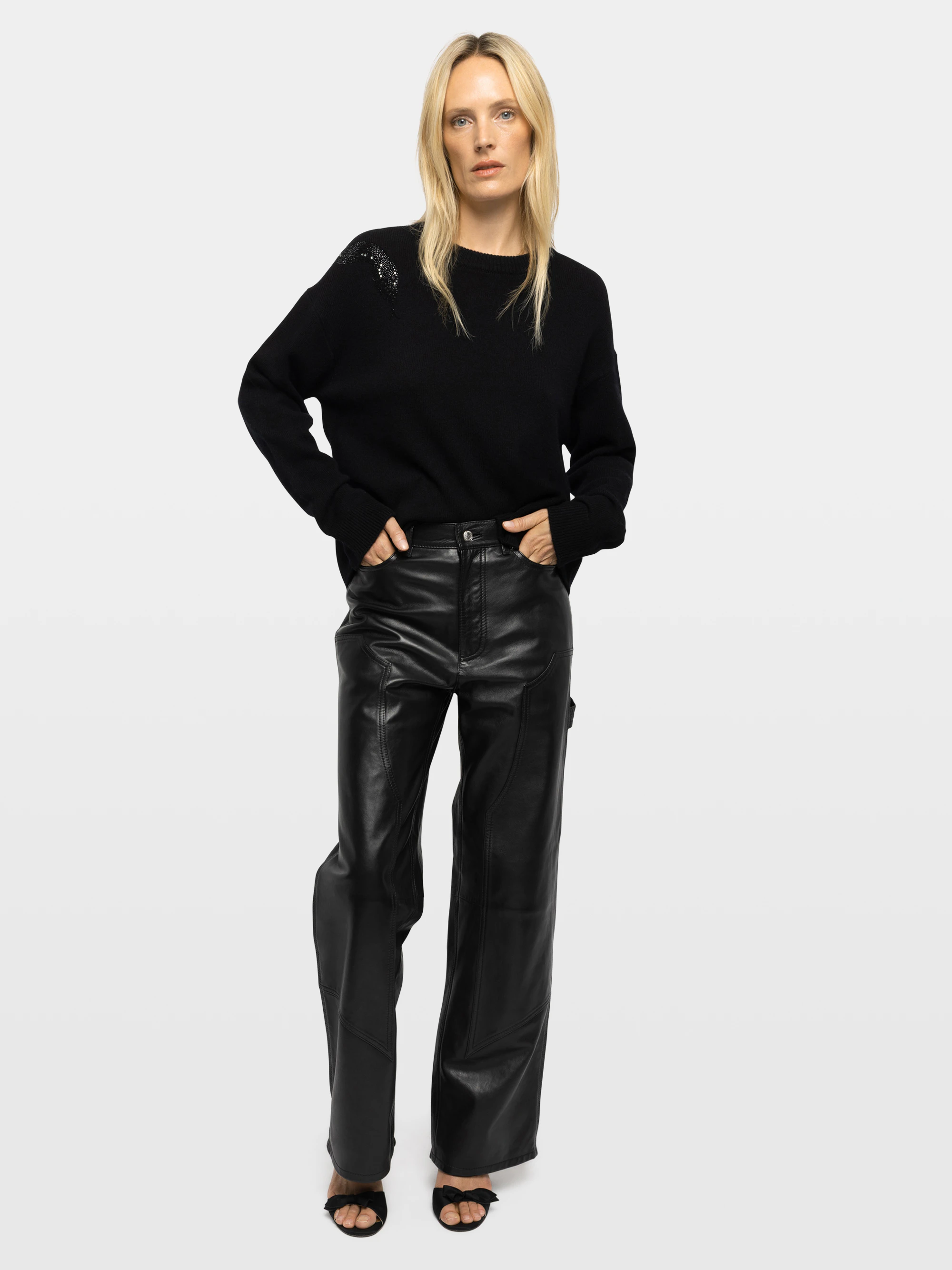 Pantaloni in Pelle Perya