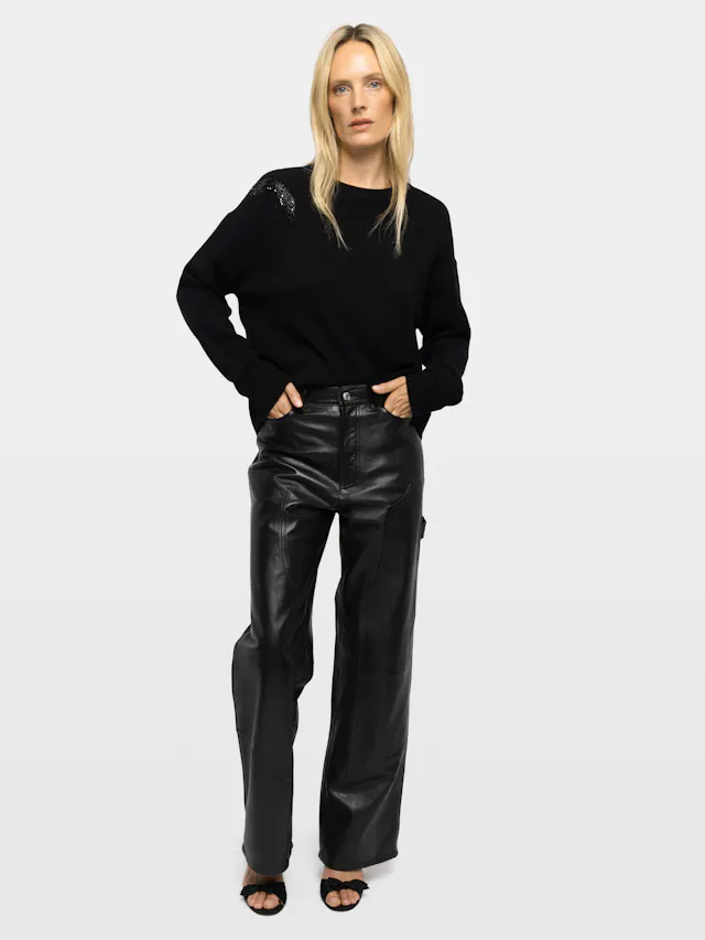 Pantaloni in Pelle Perya