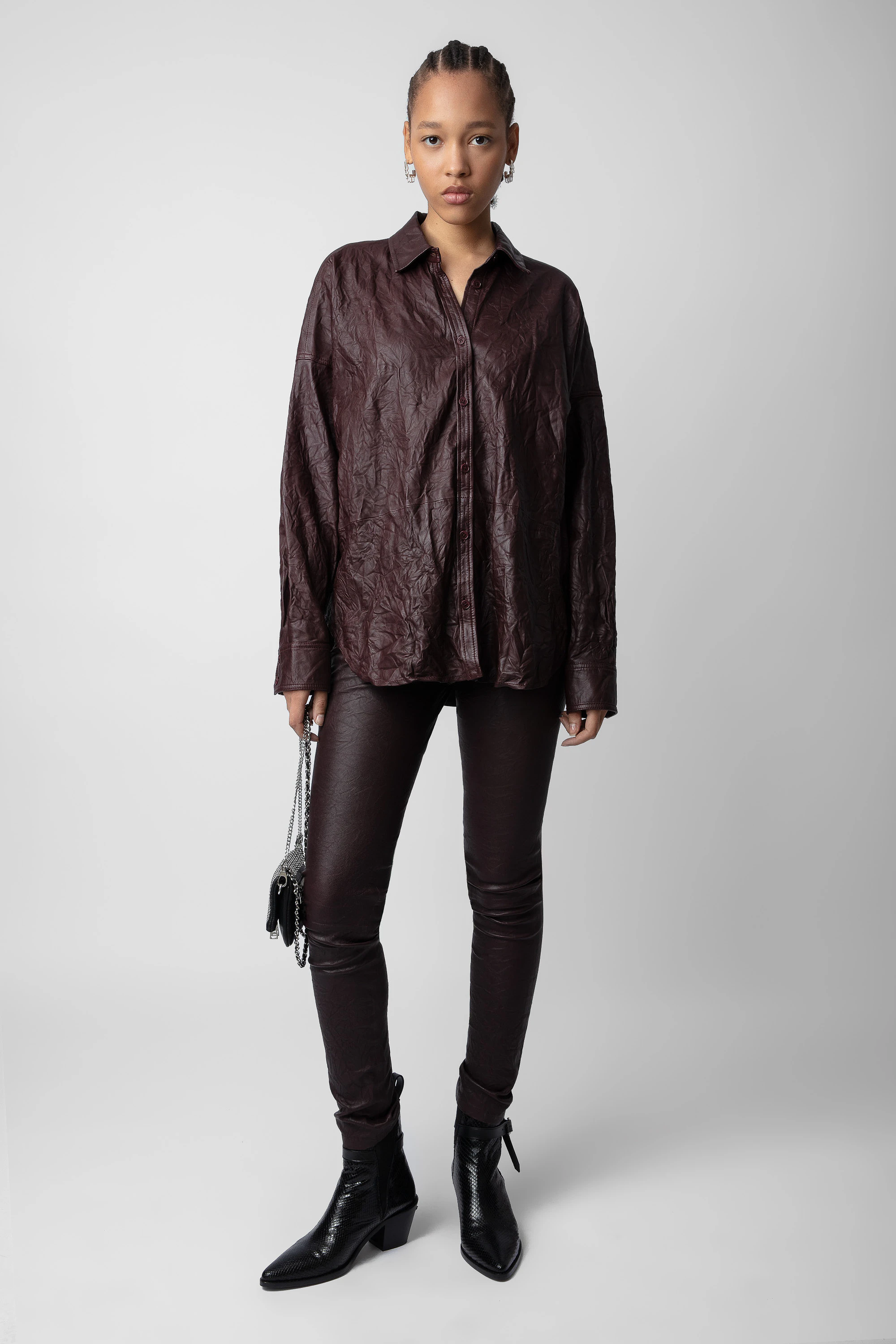 Chemise Tamara Cuir Froissé
