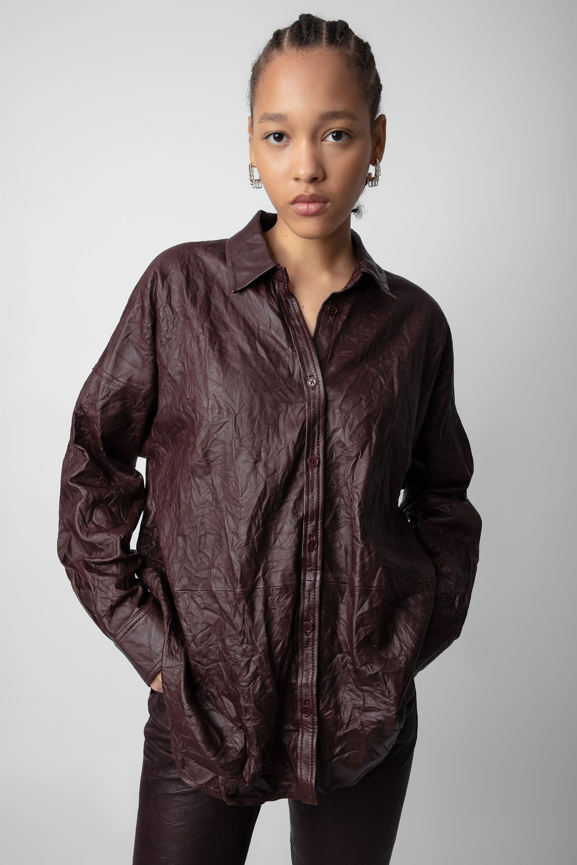 Chemise Tamara Cuir Froissé