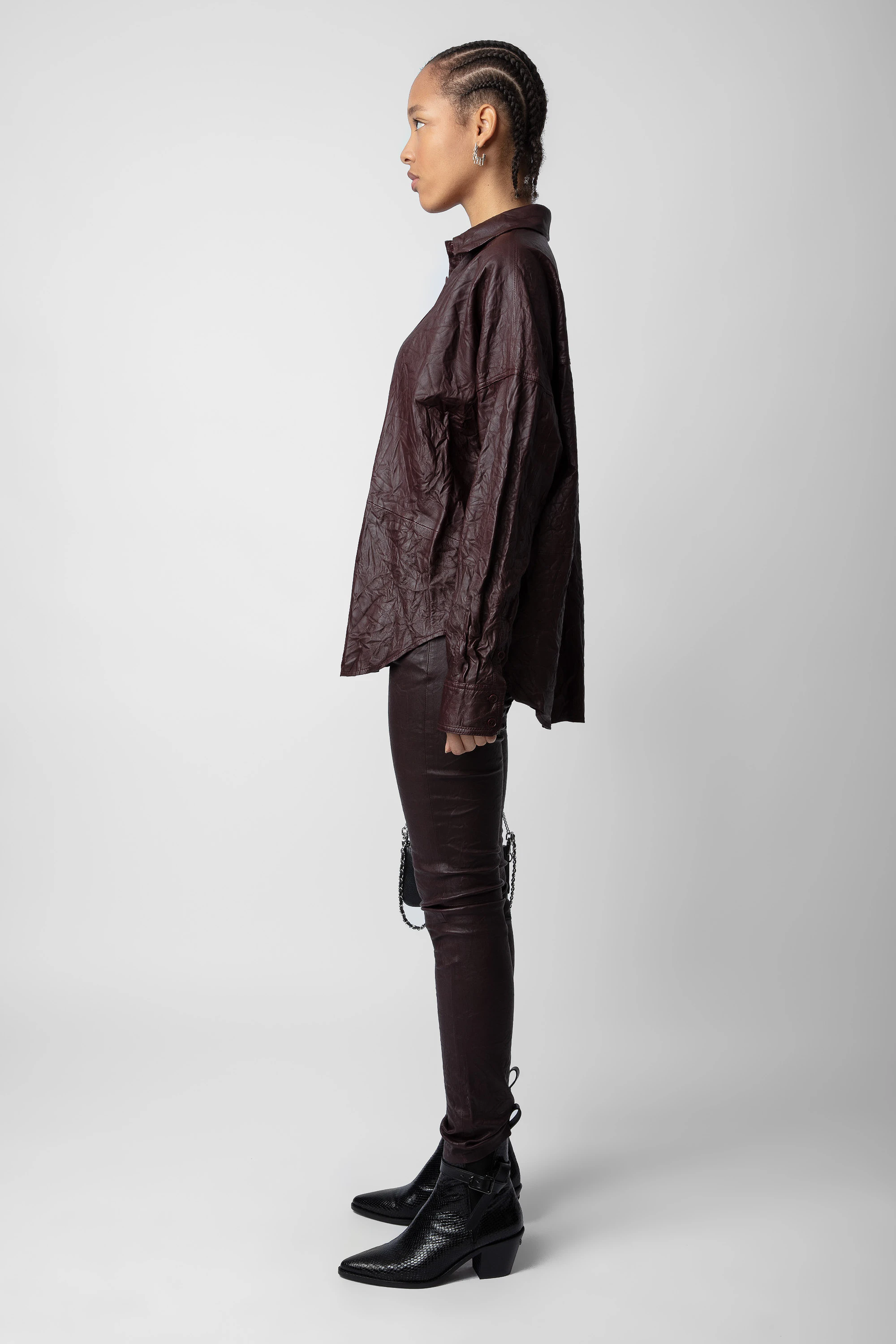 Chemise Tamara Cuir Froissé