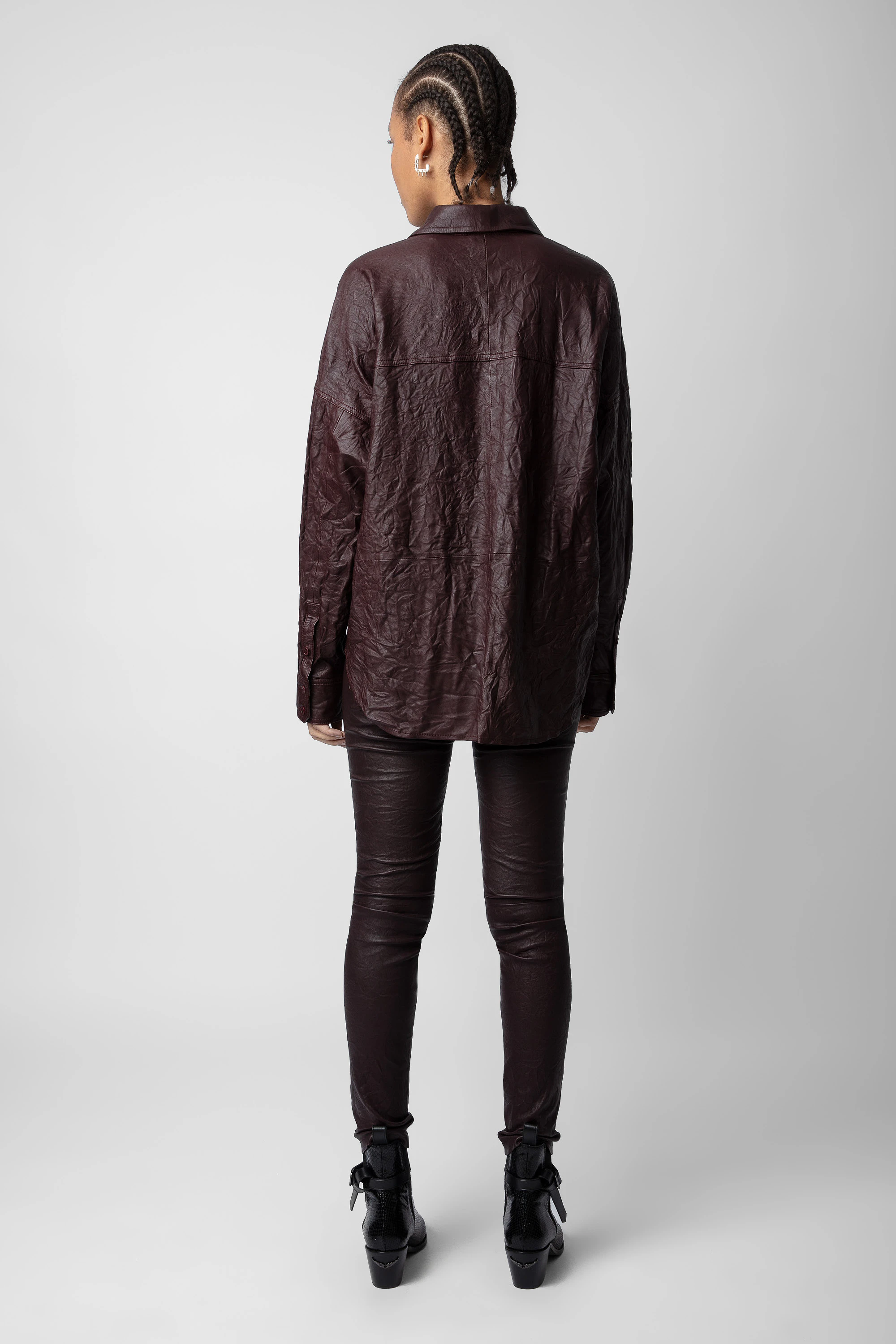 Chemise Tamara Cuir Froissé
