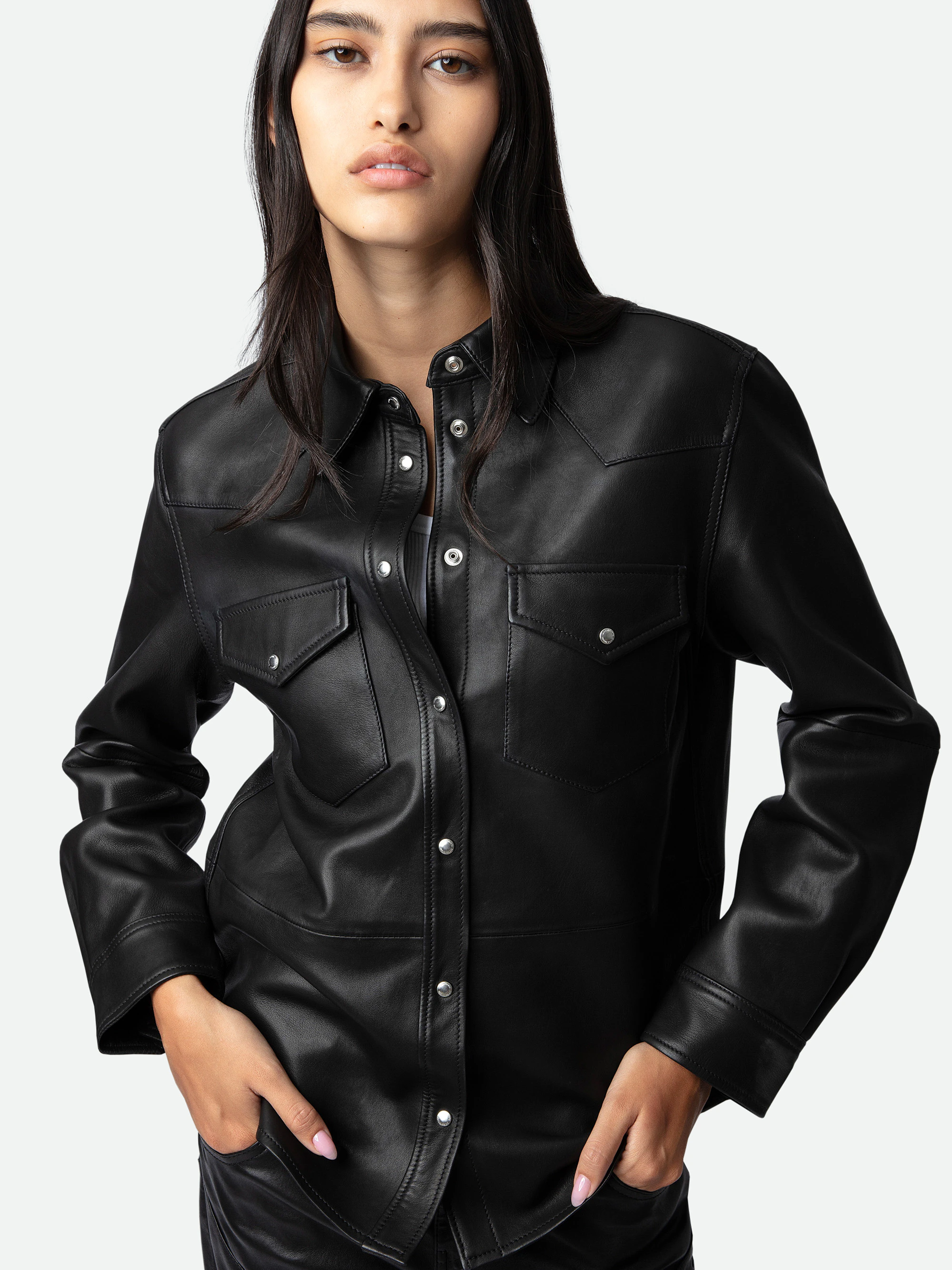 Thelma Shirt 100% Leather thumbnail 4