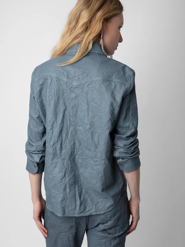 Chemise Thelma Cuir Froissé