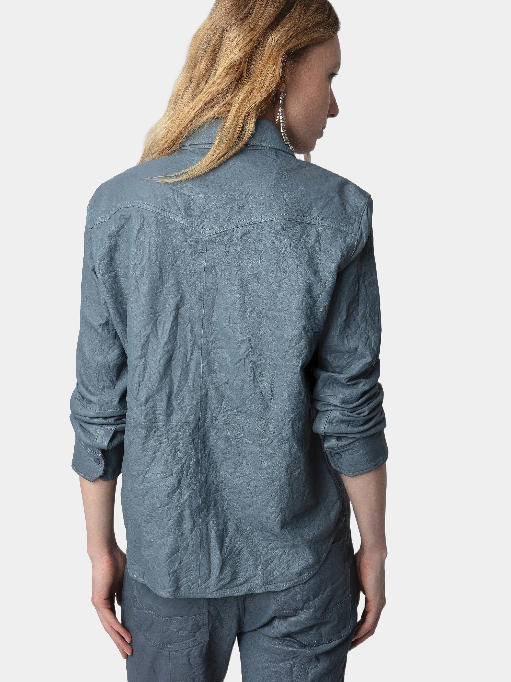 Camisa de Piel Arrugada Thelma thumbnail 2