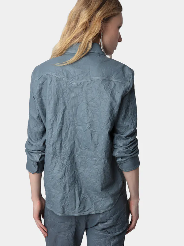 Chemise Thelma Cuir Froissé