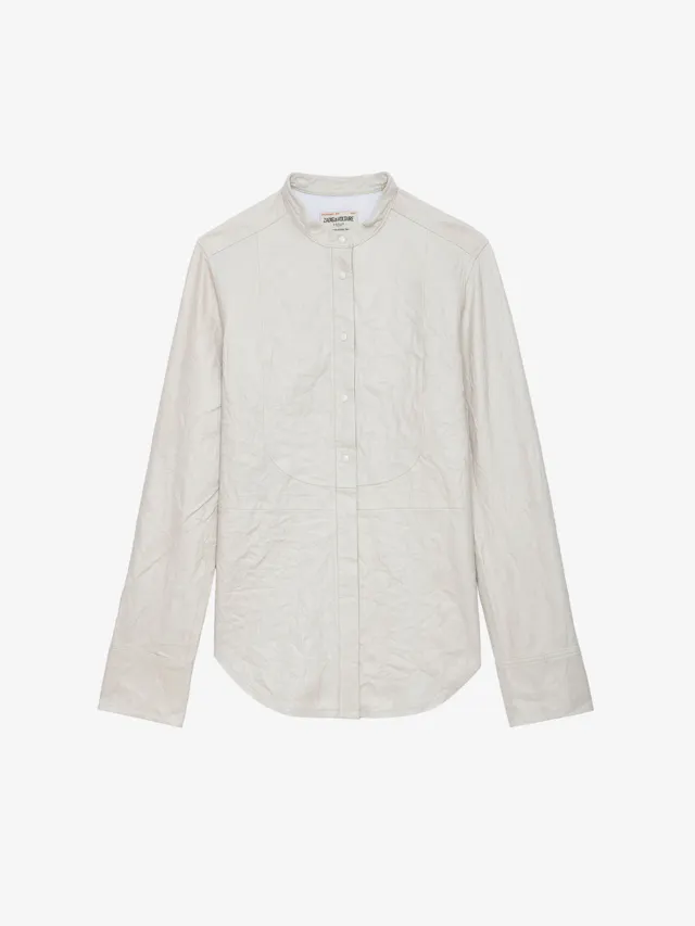 Chemise Chic Cuir Froissé