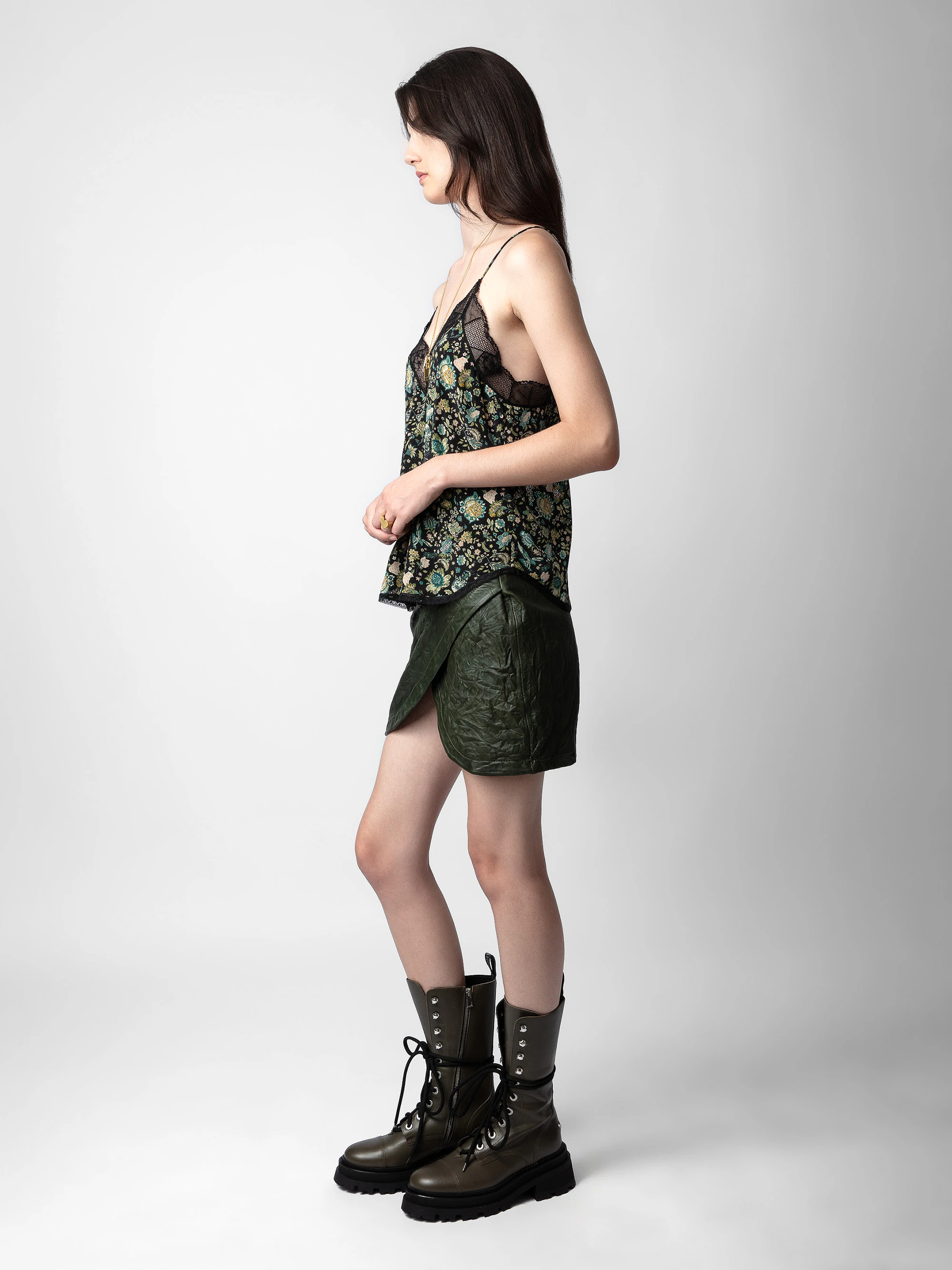 Skirt Julipe Crinkled Leather thumbnail 3