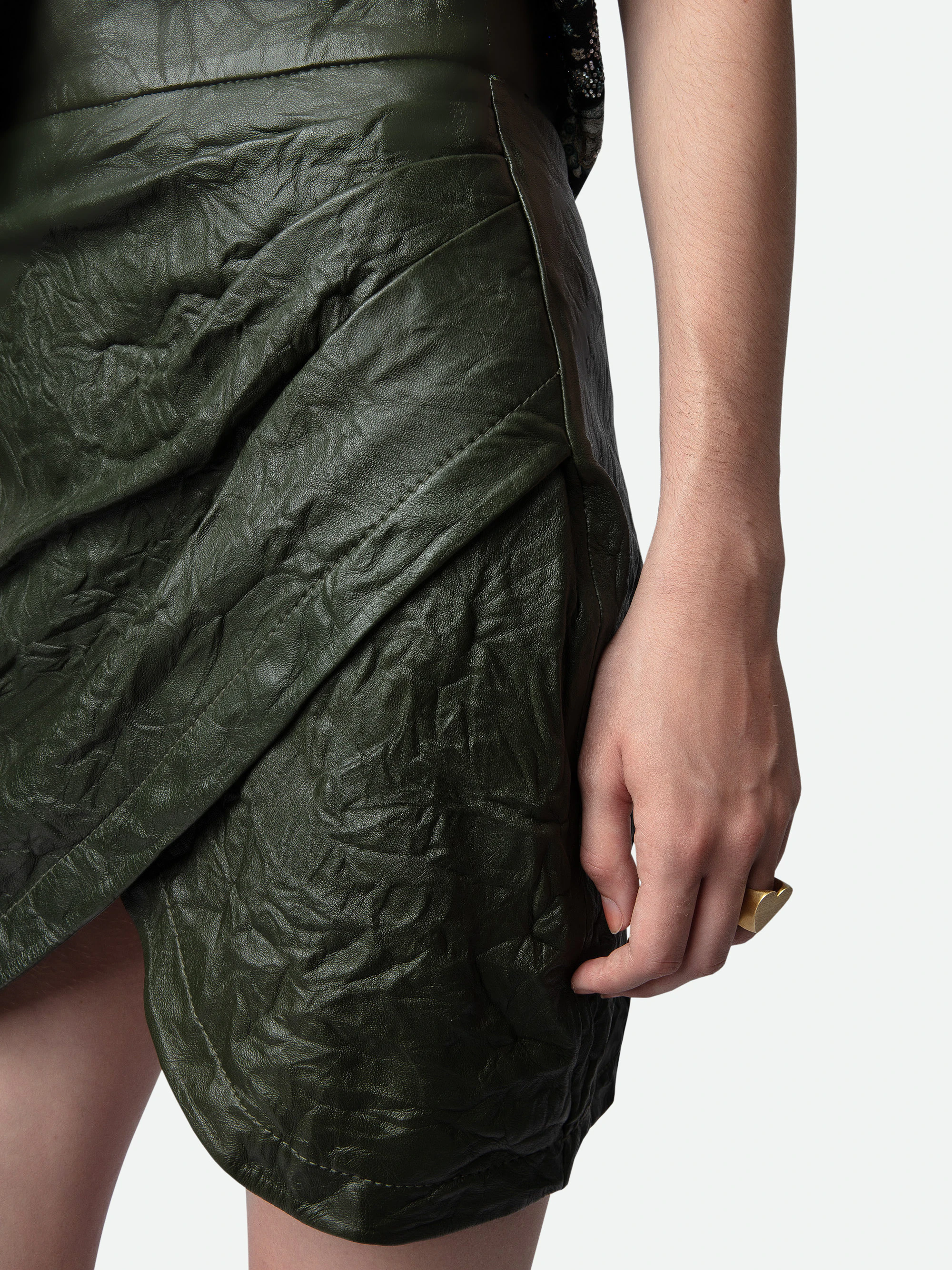 Skirt Julipe Crinkled Leather thumbnail 4