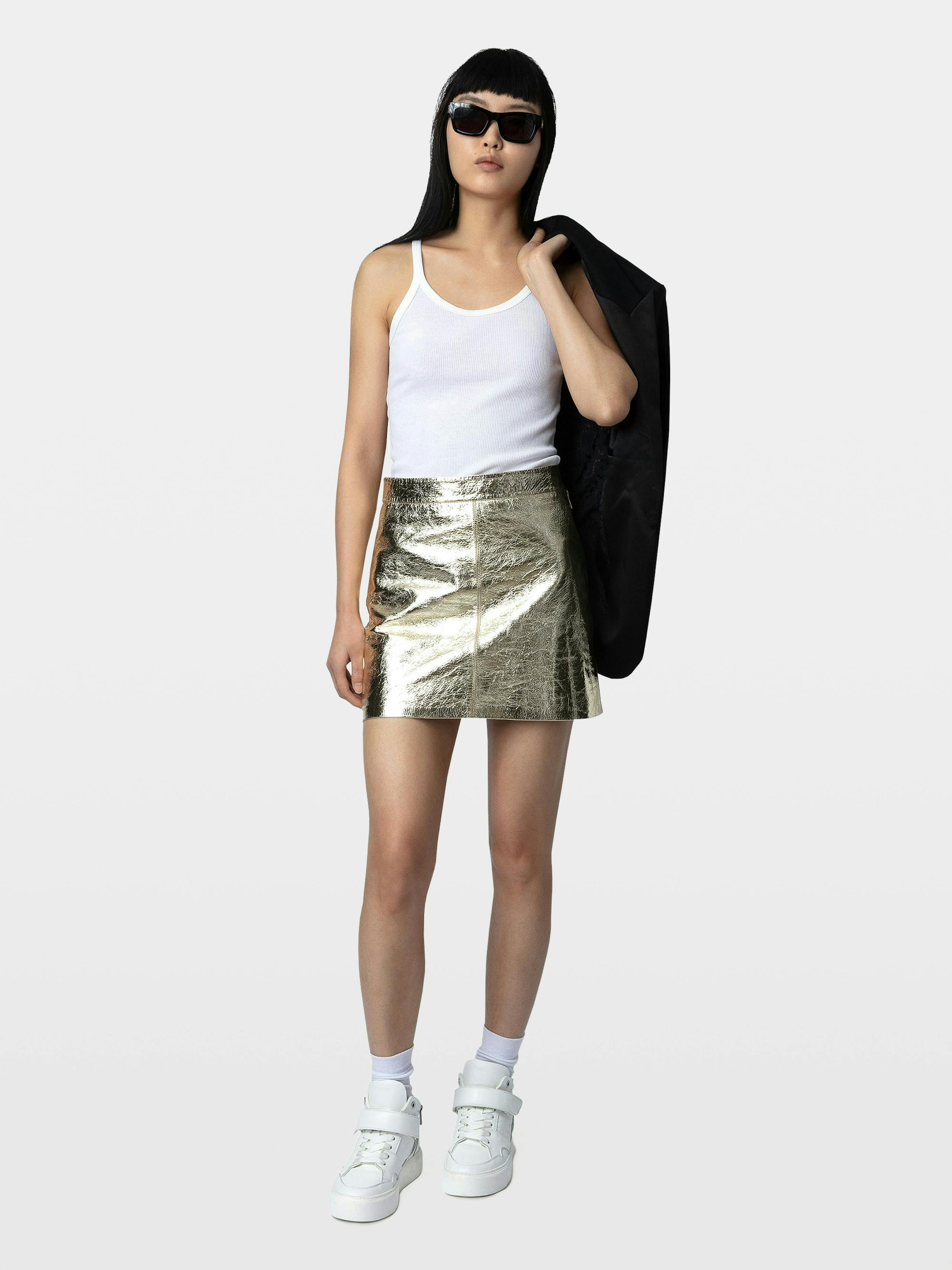 Gonna Jinette 100% pelle 3