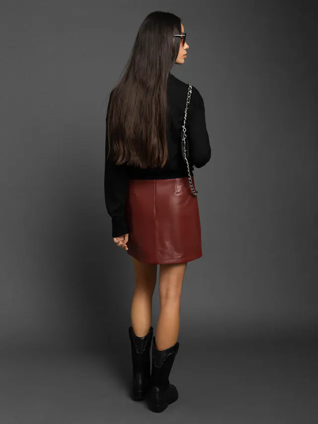 Jaime Leather Skirt