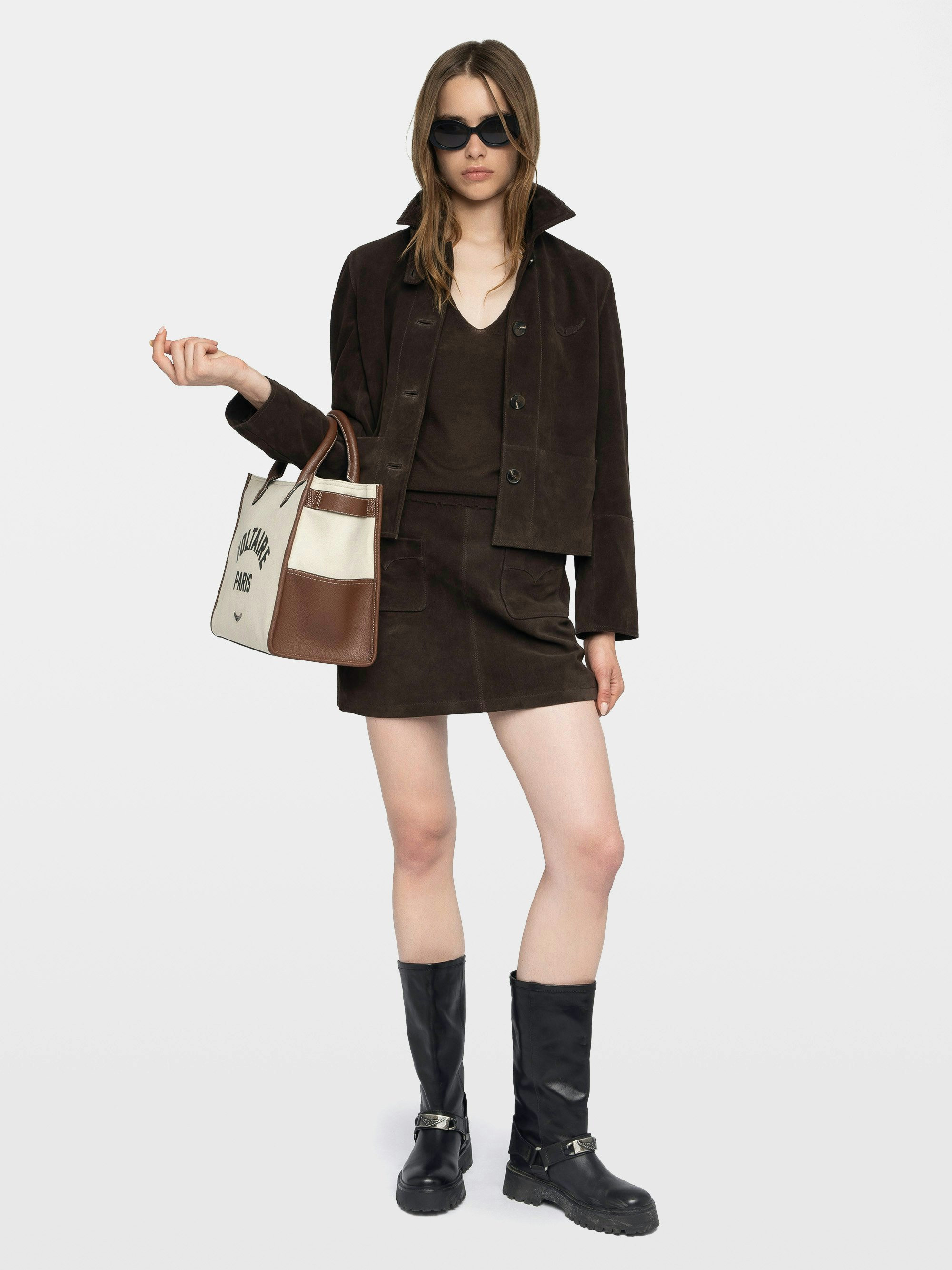 Gonna Jaime in Pelle Scamosciata