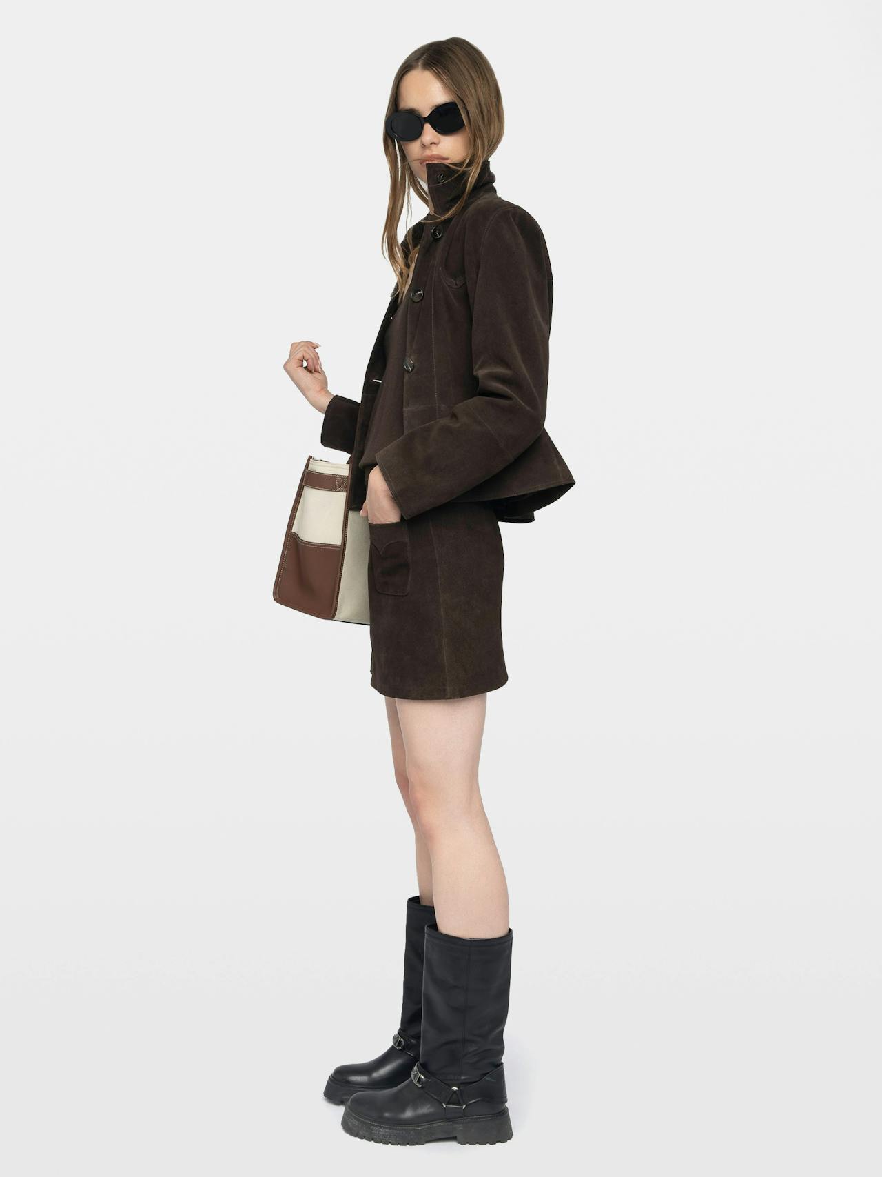 Gonna Jaime in Pelle Scamosciata