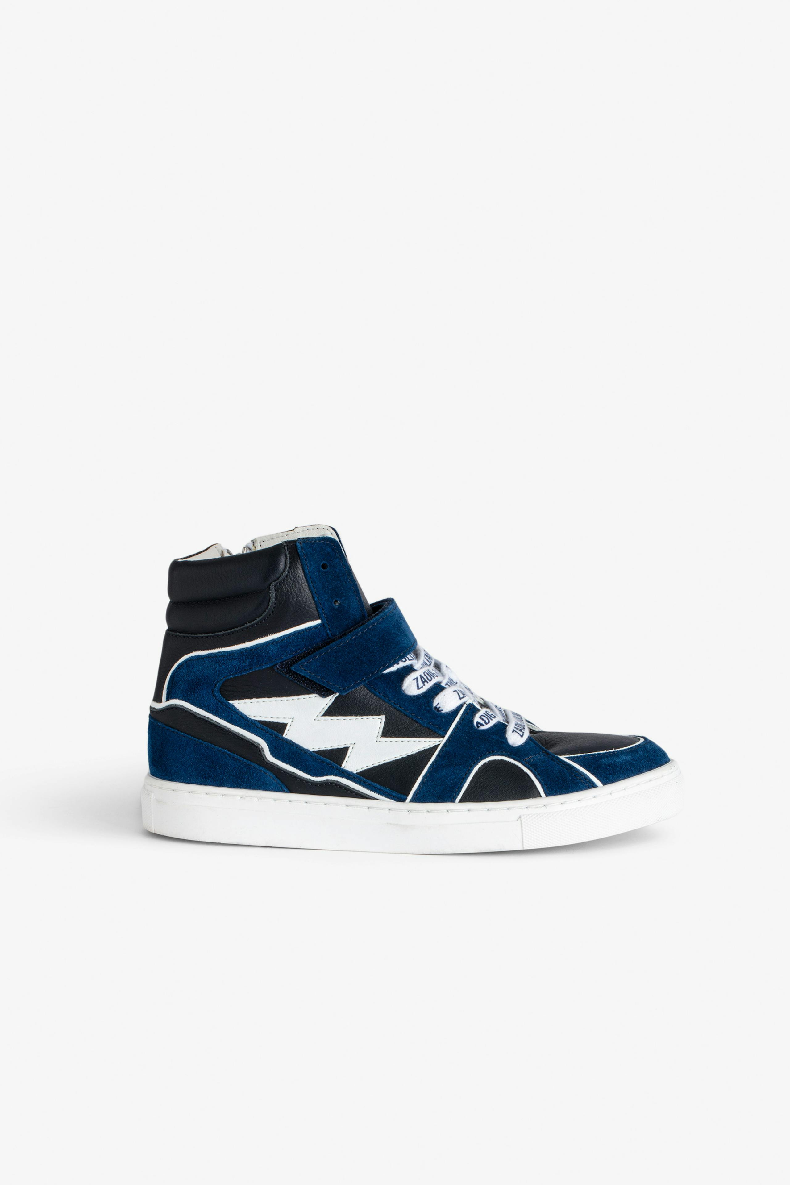 ZV1747 High Flash Boys' High-Top Sneakers 1