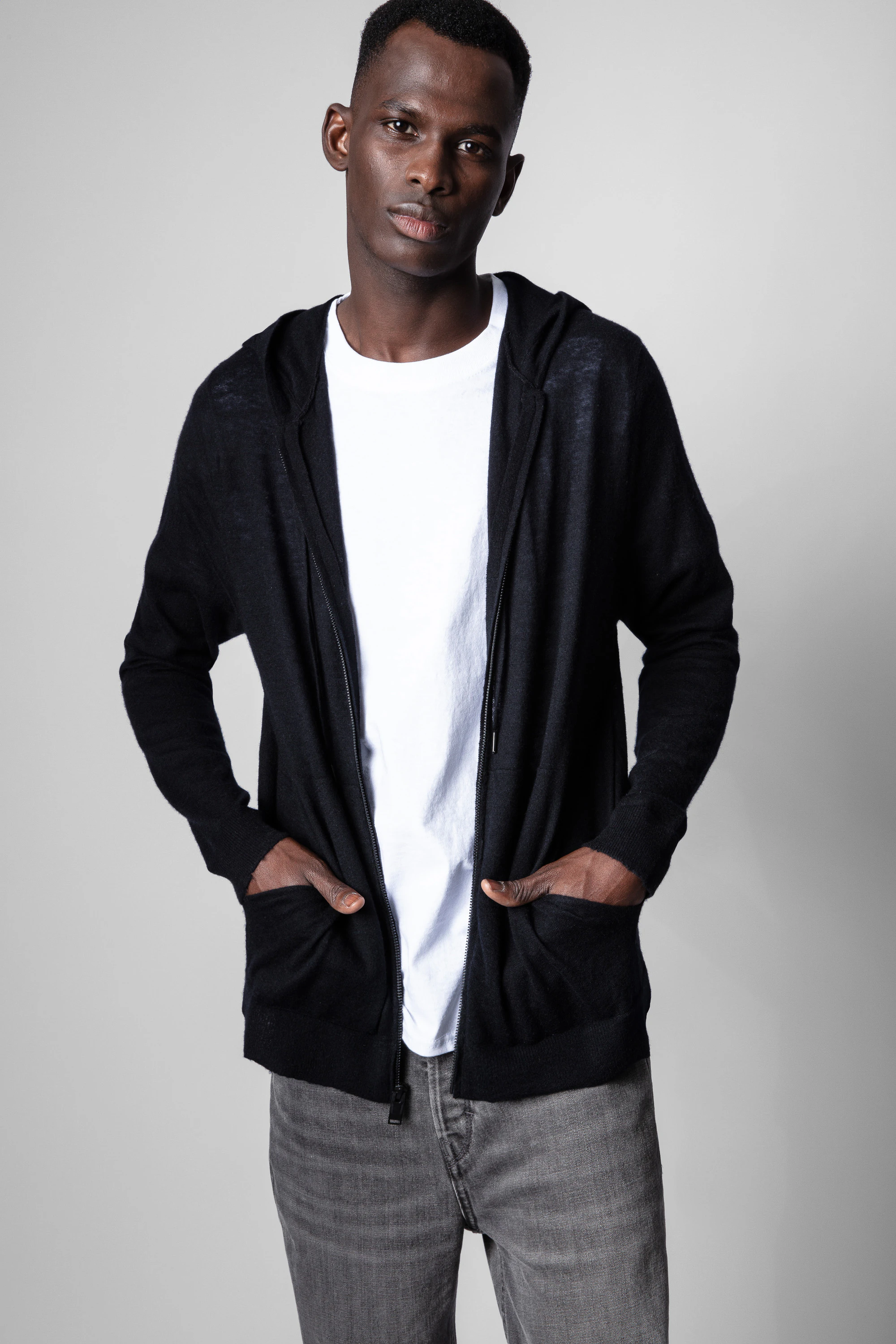 Clash Cp Spi Men's Cardigan cardigan black men | Zadig&Voltaire