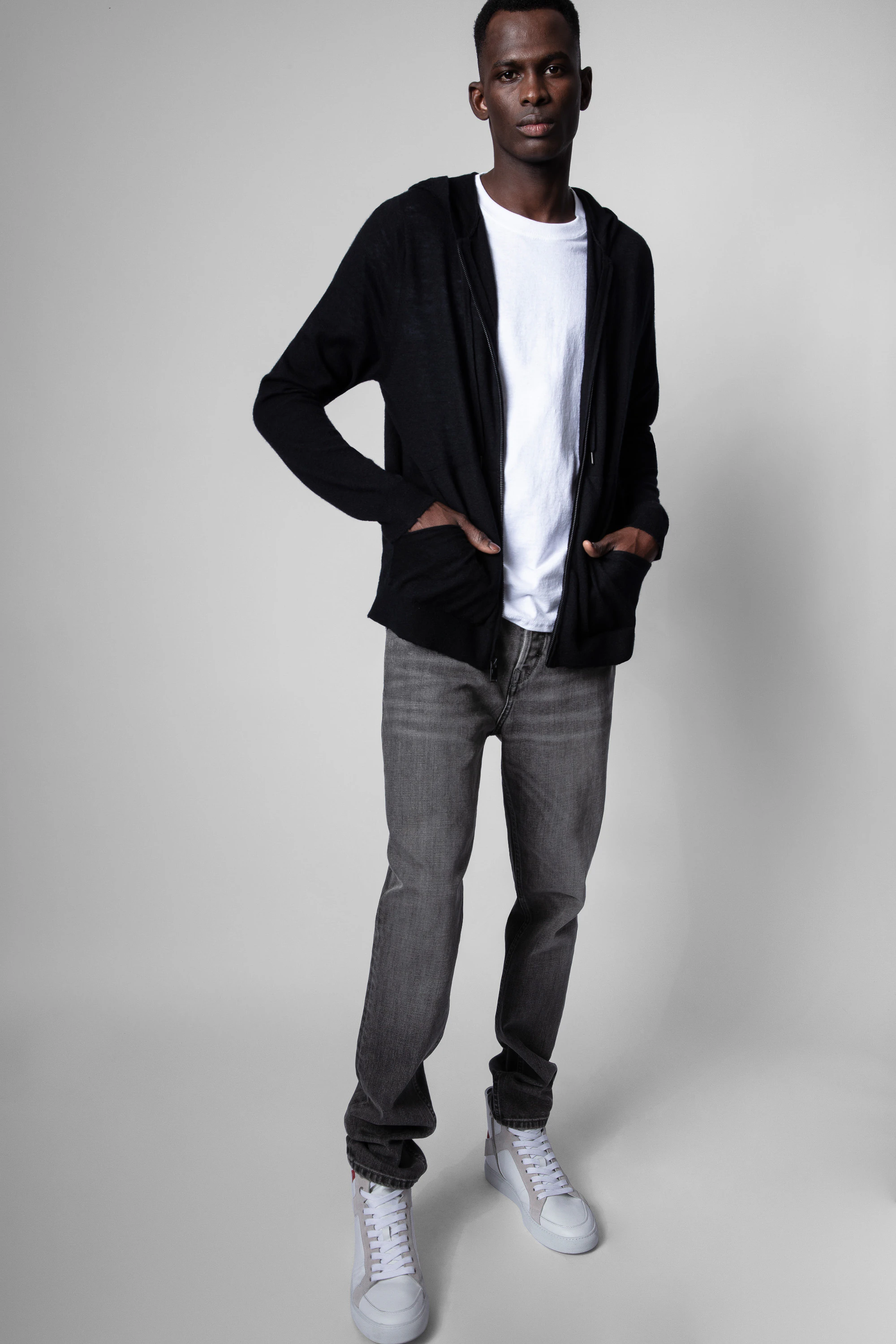 Clash Cp Spi Men's Cardigan cardigan black men | Zadig&Voltaire