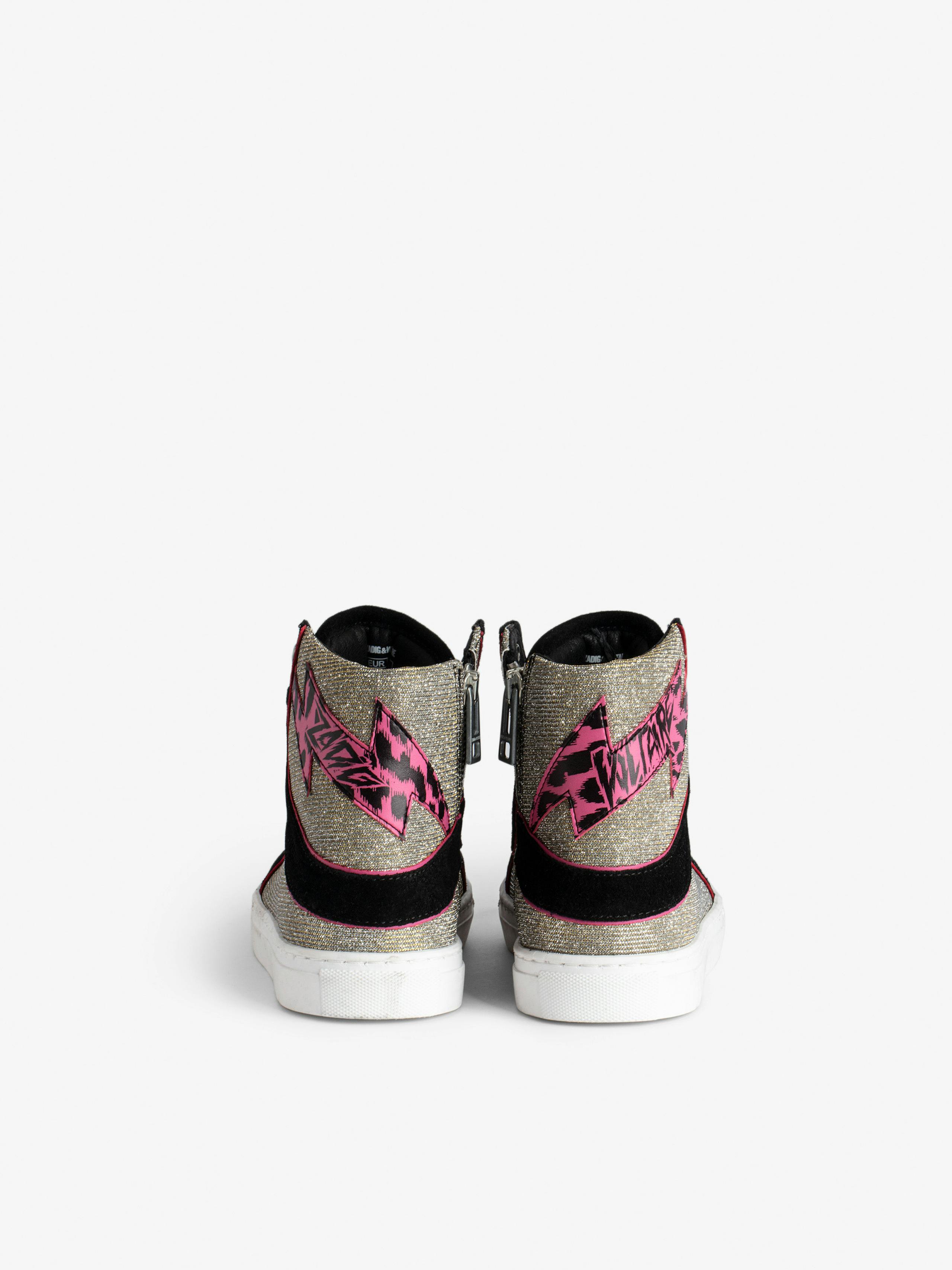 ZV1747 High Flash Girls’ High-Top Sneakers 4