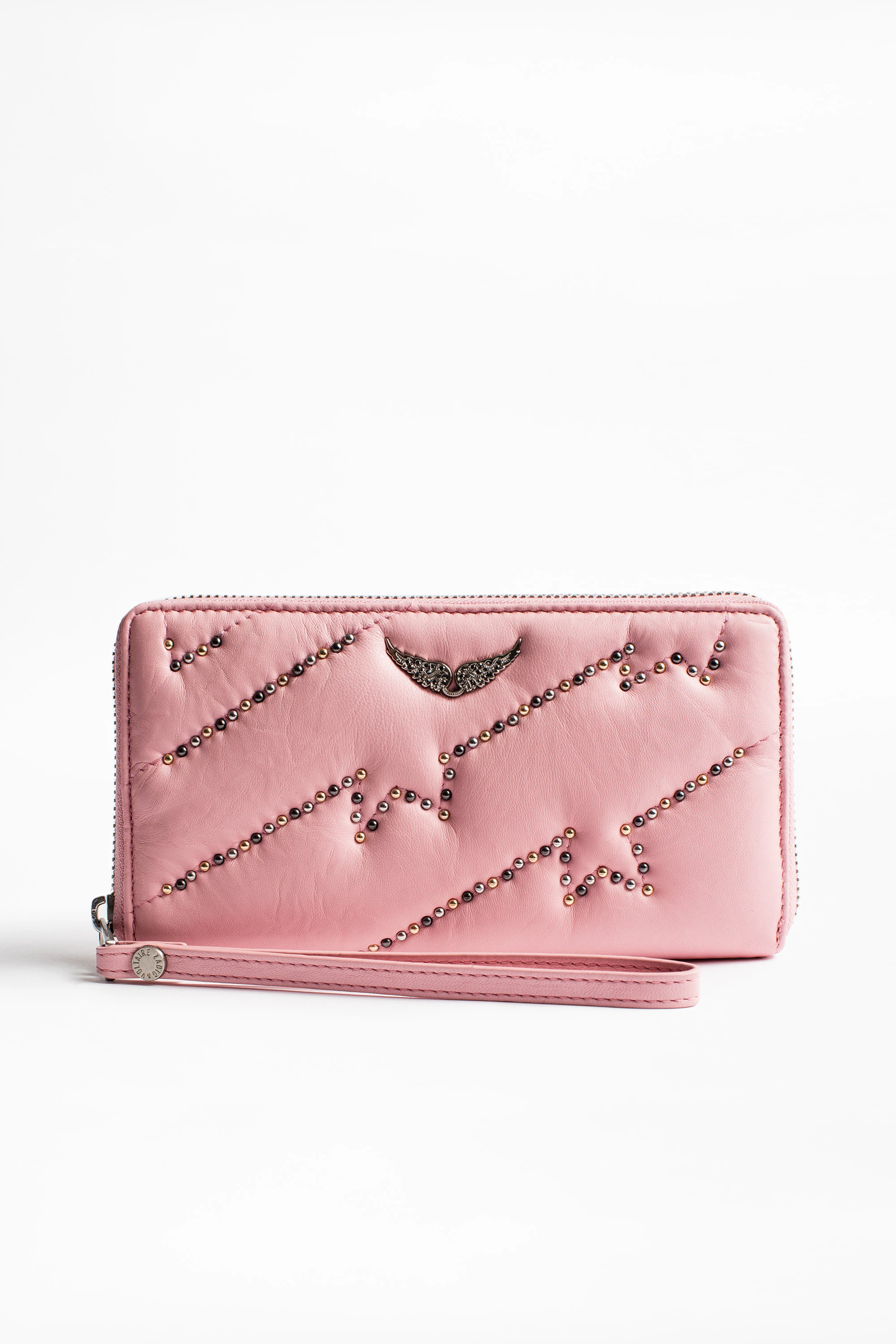 Compagnon Clous wallet wallet pink women | Zadig&Voltaire