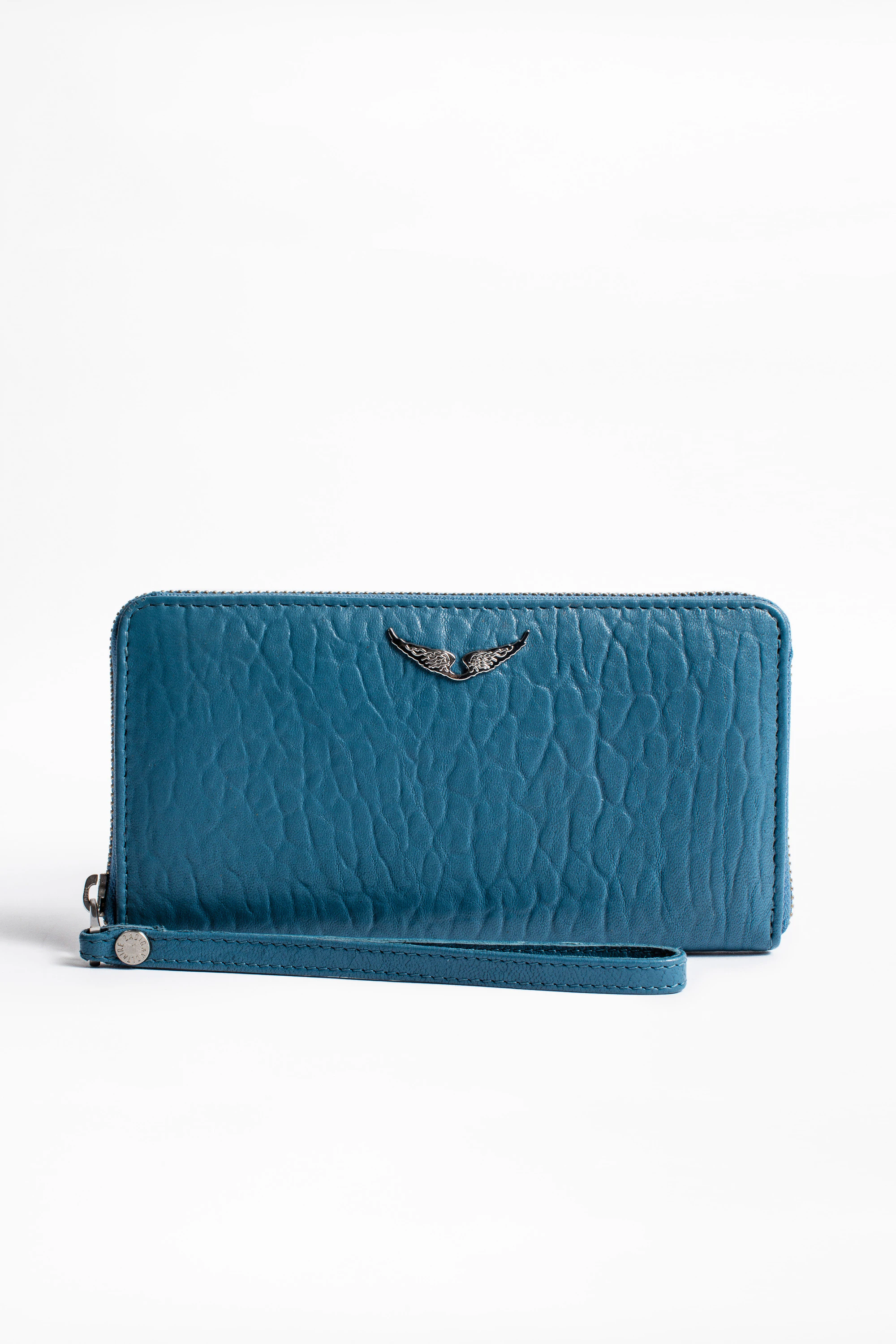 Compagnon Bubble wallet wallet blue women | Zadig&Voltaire