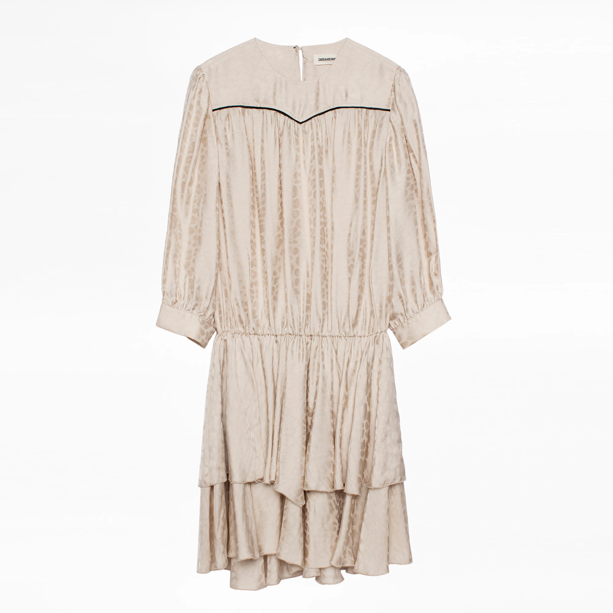 Rooka Jac leo Silk Dress dress beige women | Zadig&Voltaire
