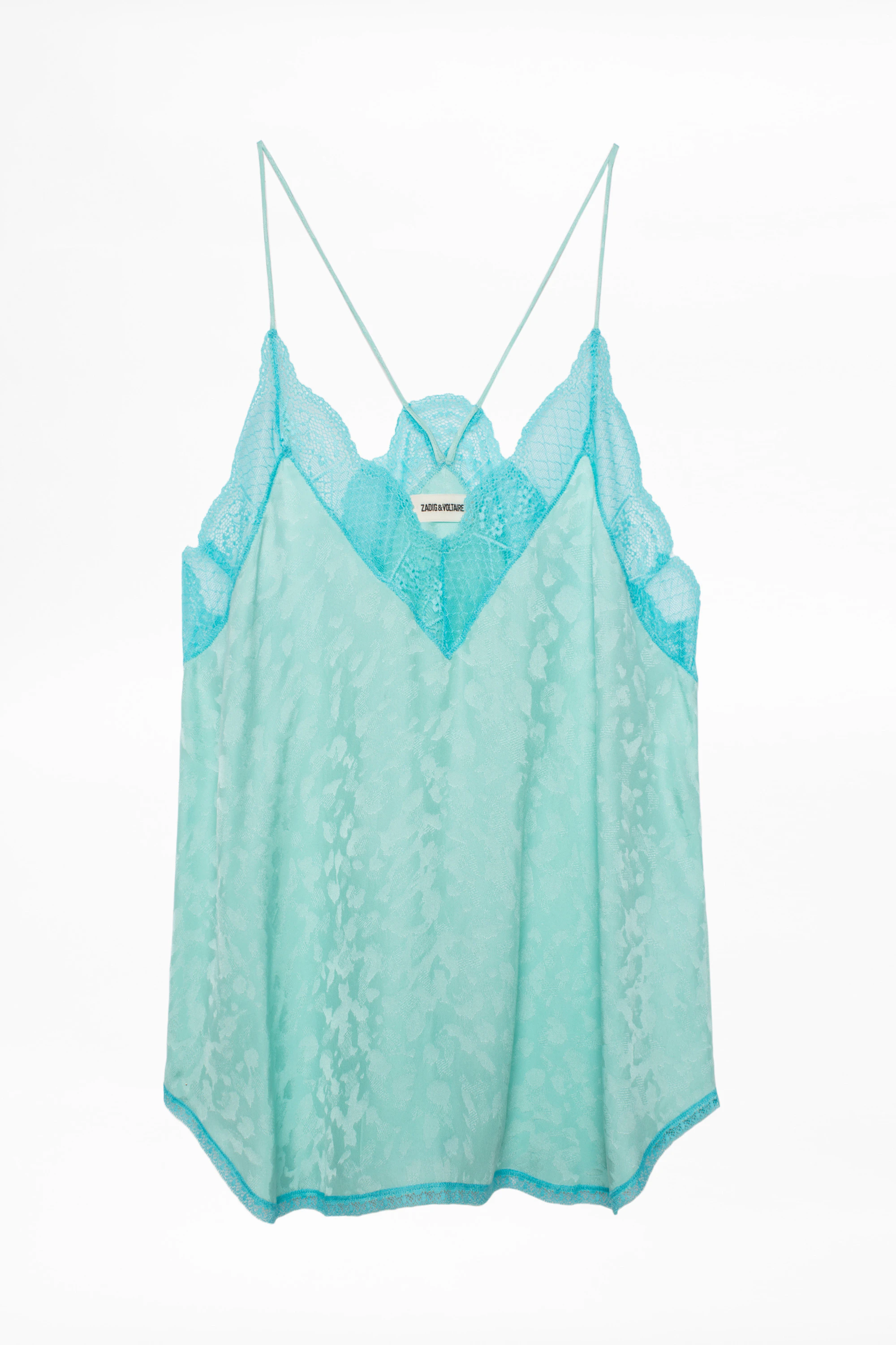 Christy Jac Leo Silk Camisole camisole green women | Zadig&Voltaire